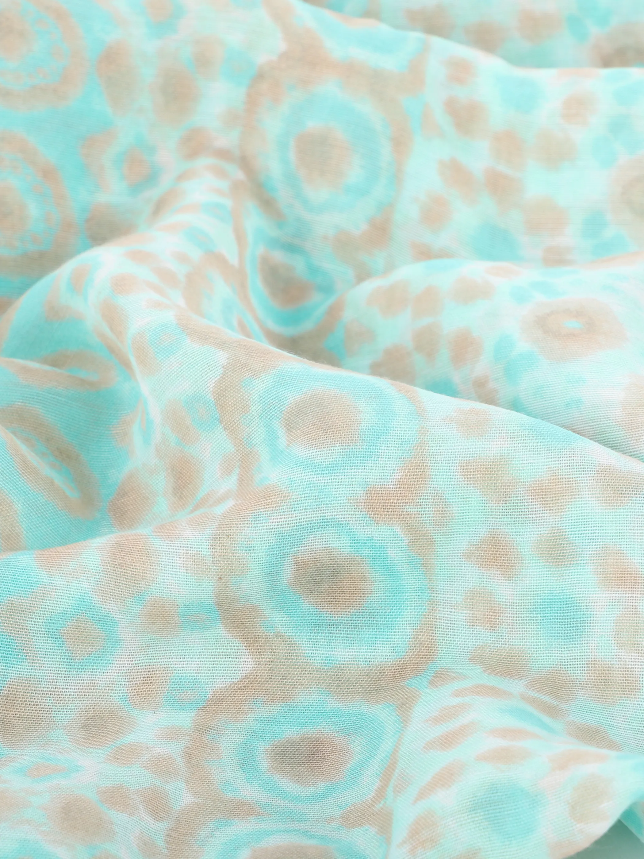 Sure Da-Schlauchschal m. Batikdruck Türkis 890190 AQUA 2