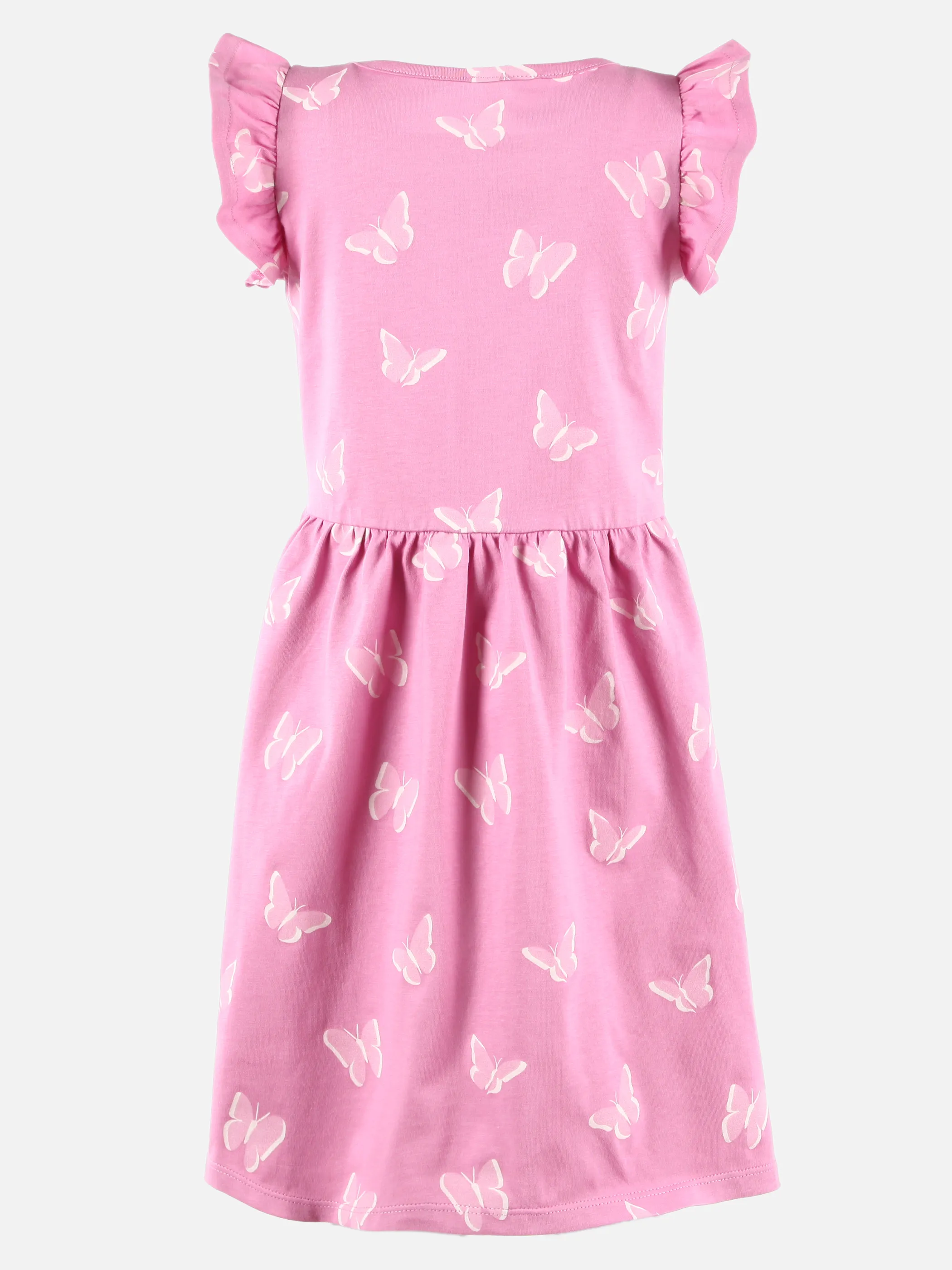 Bubble Gum KM kurzarm Kleid mit Rüschen und versch. AOP´s Pink 907408 PINK 2