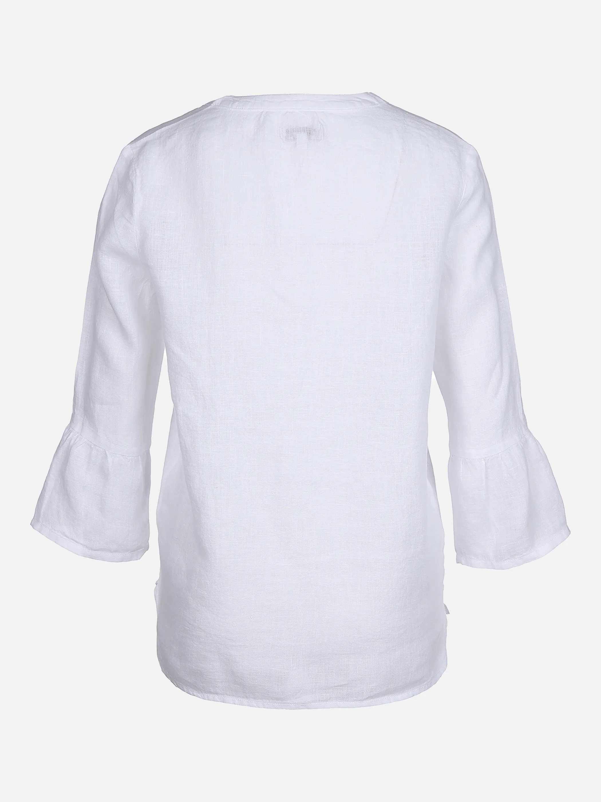 AWG Mode - Damen Leinenbluse mit Knopfleiste und Biesen | noSize