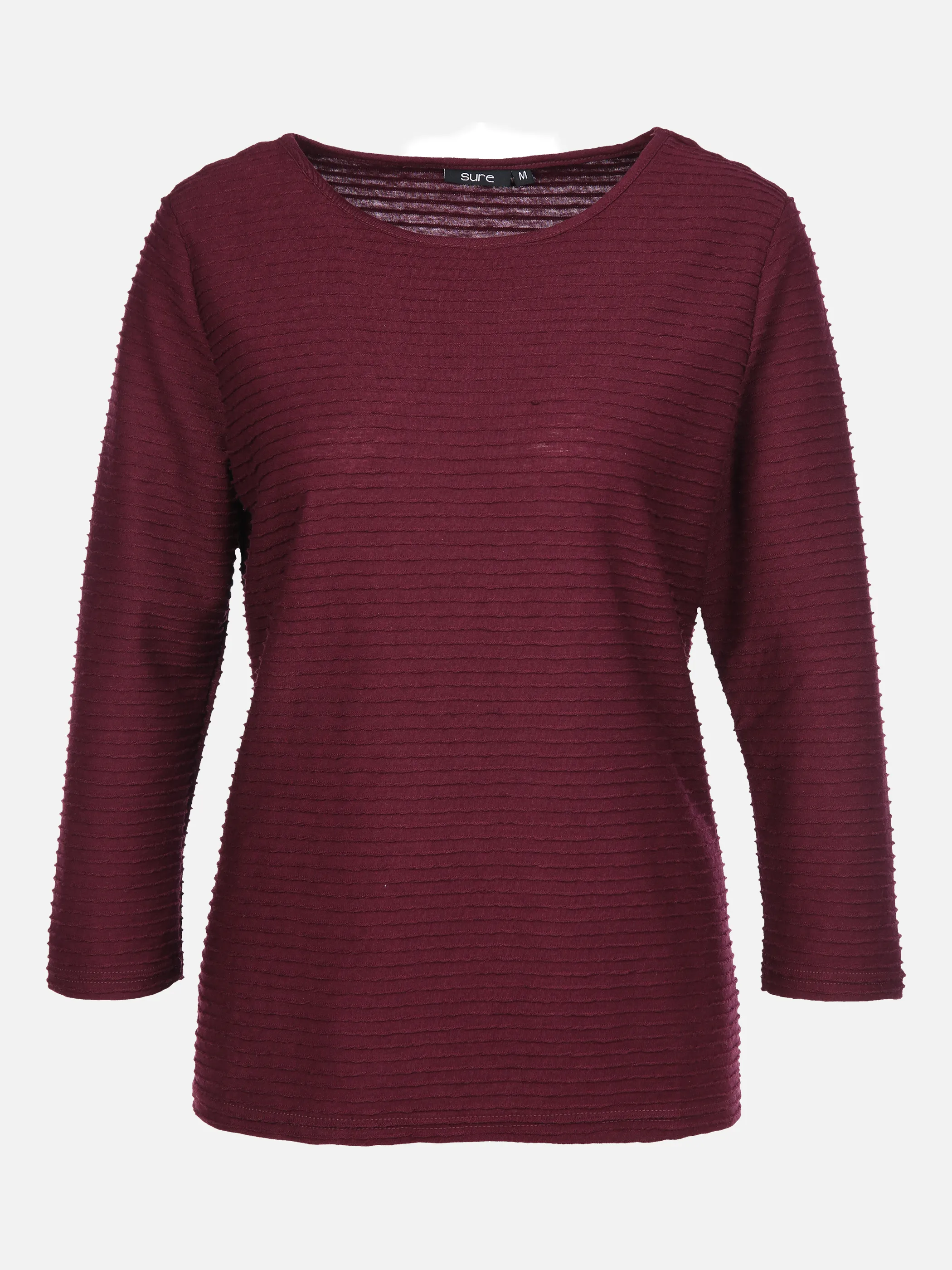 Sure Da-Struktur-Shirt 3/4 Arm Rot 857991 DR CHERRY 1