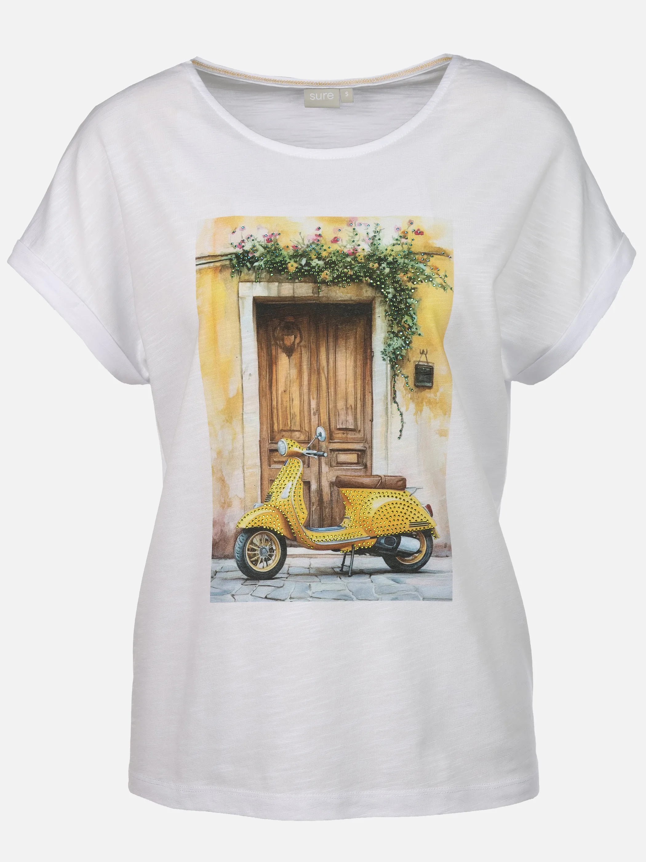Sure Da-T-Shirt m. Motivprint Weiß 926203 VESPA 1