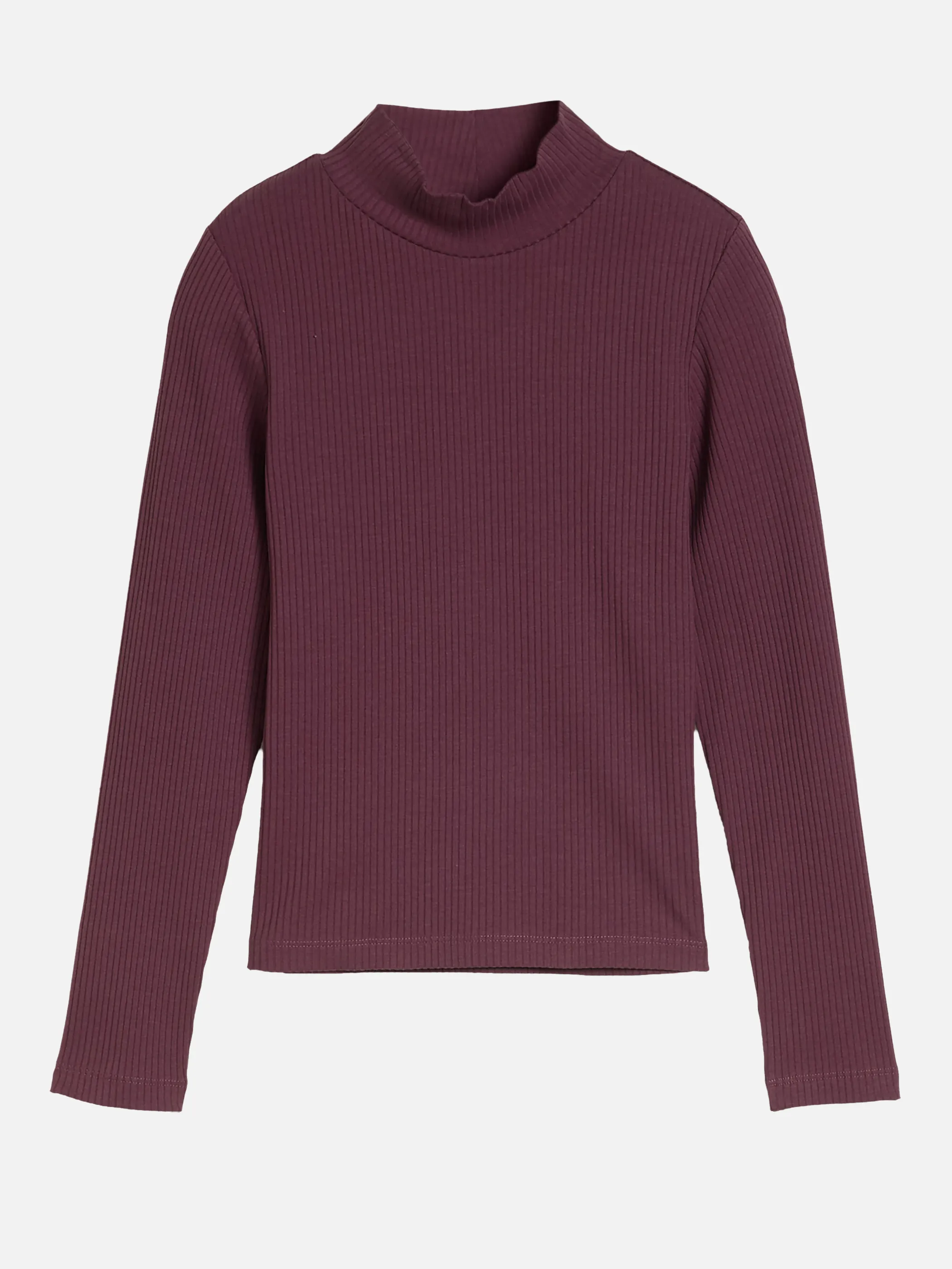 Tom Tailor 1053440 rib mock neck longslee Rot 934479 36551 1