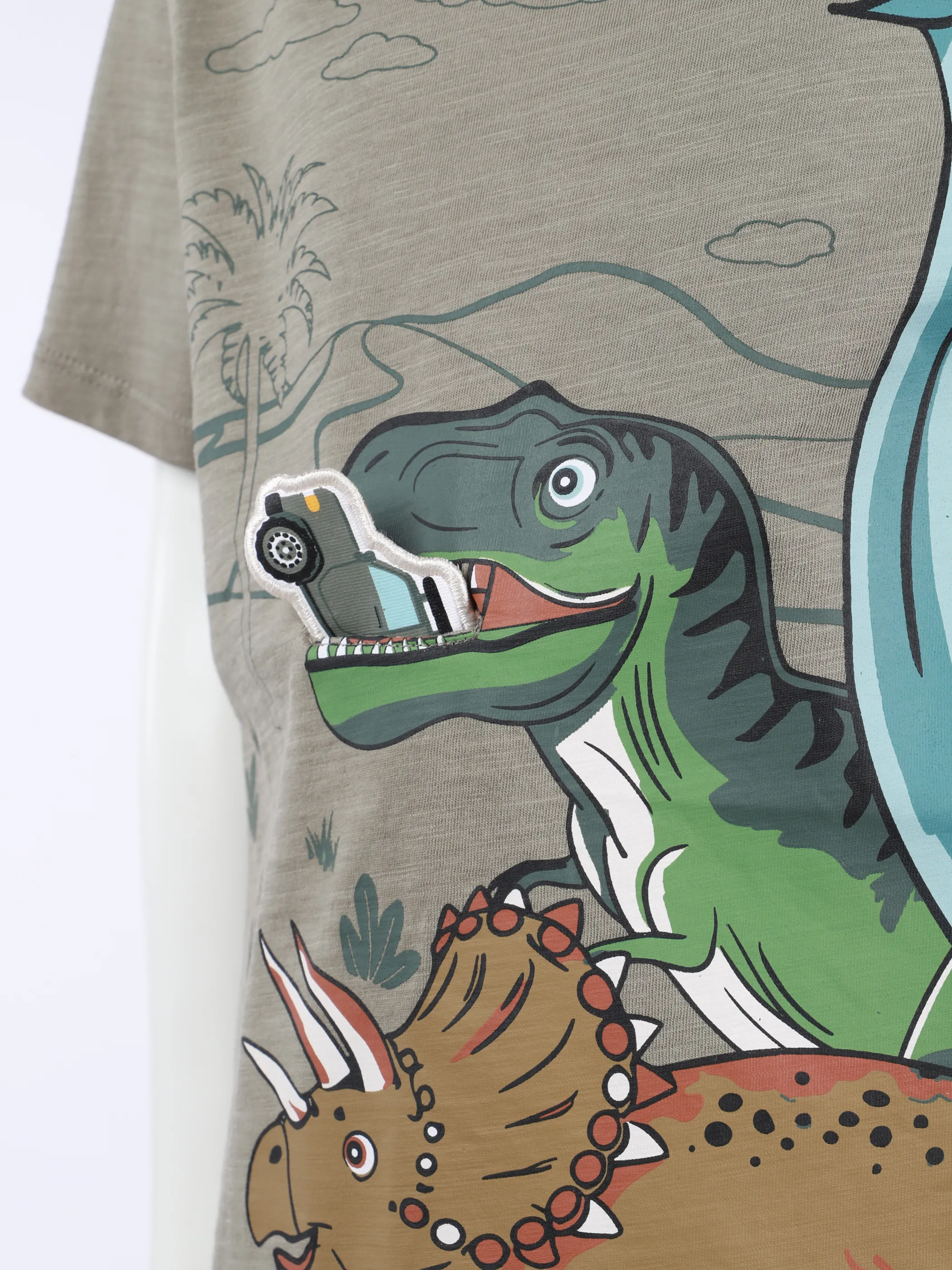 One Way MG T-Shirt mit Dinos FP in braun Braun 922349 BRAUN 3