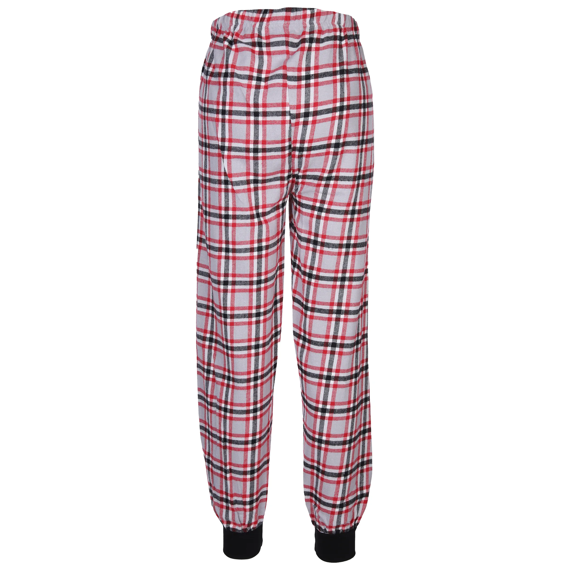 Sure Da. Schlafanzughose Flanell Rot 884618 ROT/GRAU 2