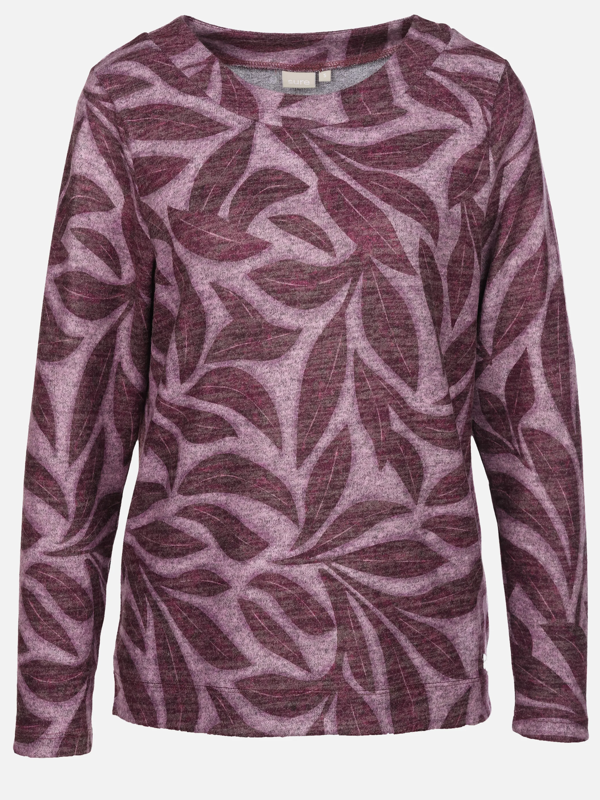 Sure Da-Flausch-Shirt m. Belegkragen Rot 933248 BEERE 1