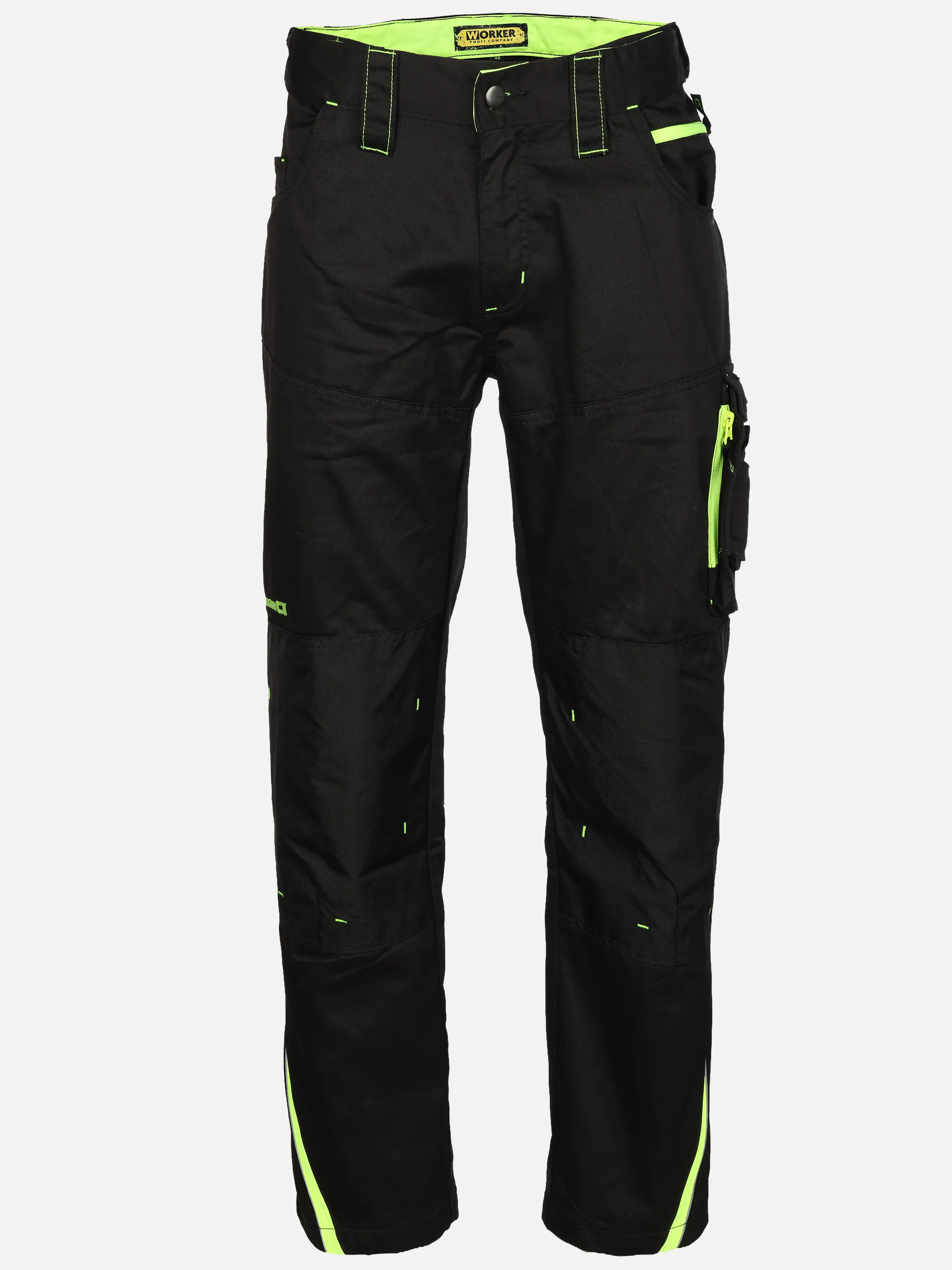Worker He. Arbeitshose Neon Schwarz 929610 BL N YELLO 1