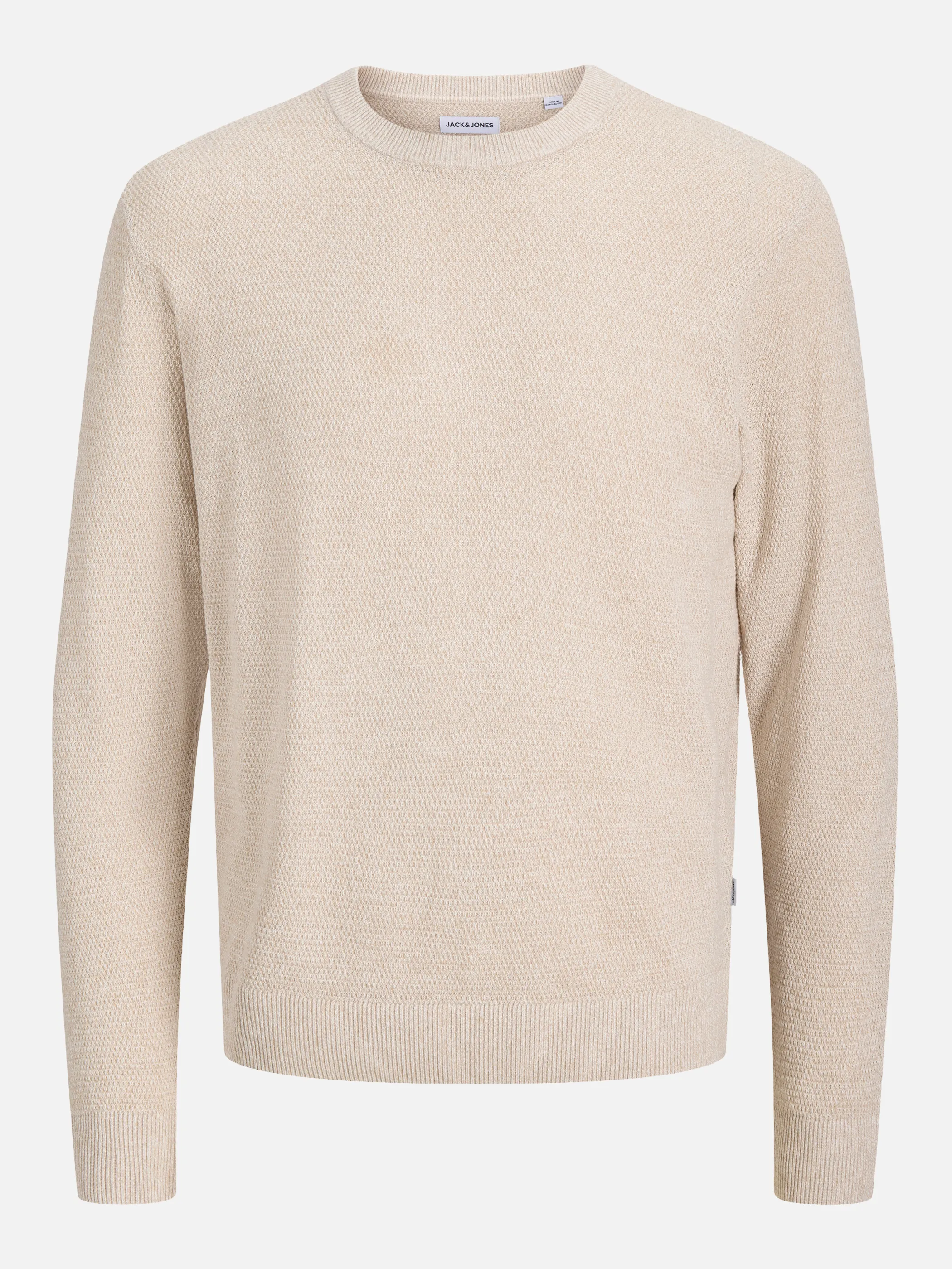 Jack Jones 12298310 JJERYDER KNIT CREW NE Weiß 928224 176595001 4