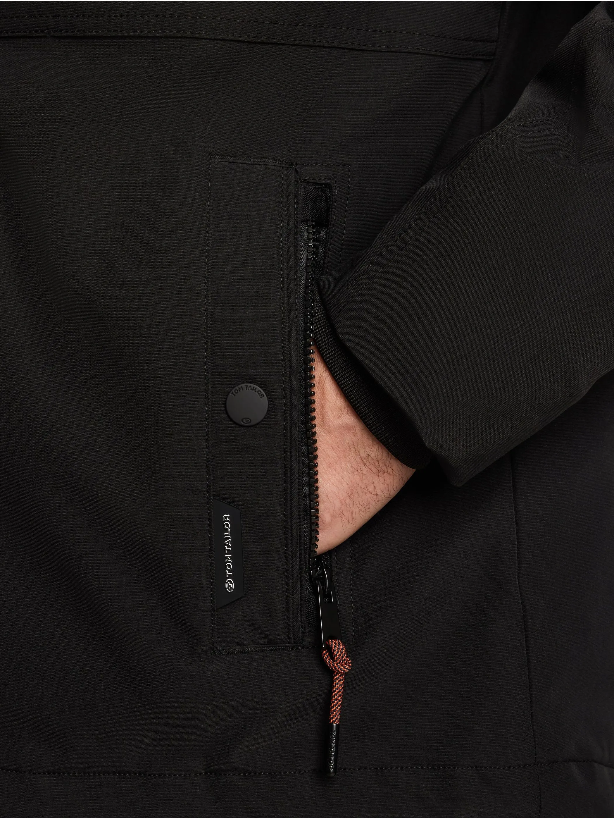 Tom Tailor 1051114 padded jacket with hood Schwarz 934268 29999 3