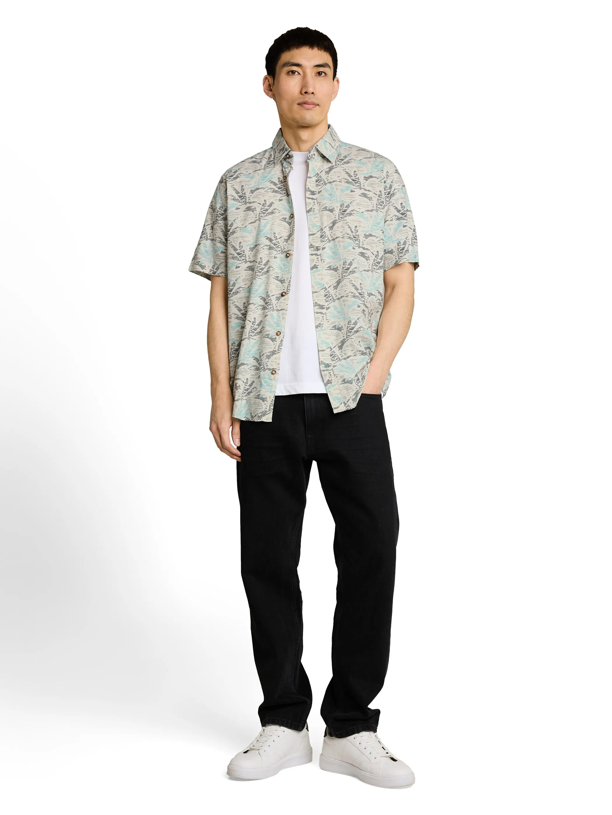 Tom Tailor 1049605 printed shirt Weiß 922126 39713 1