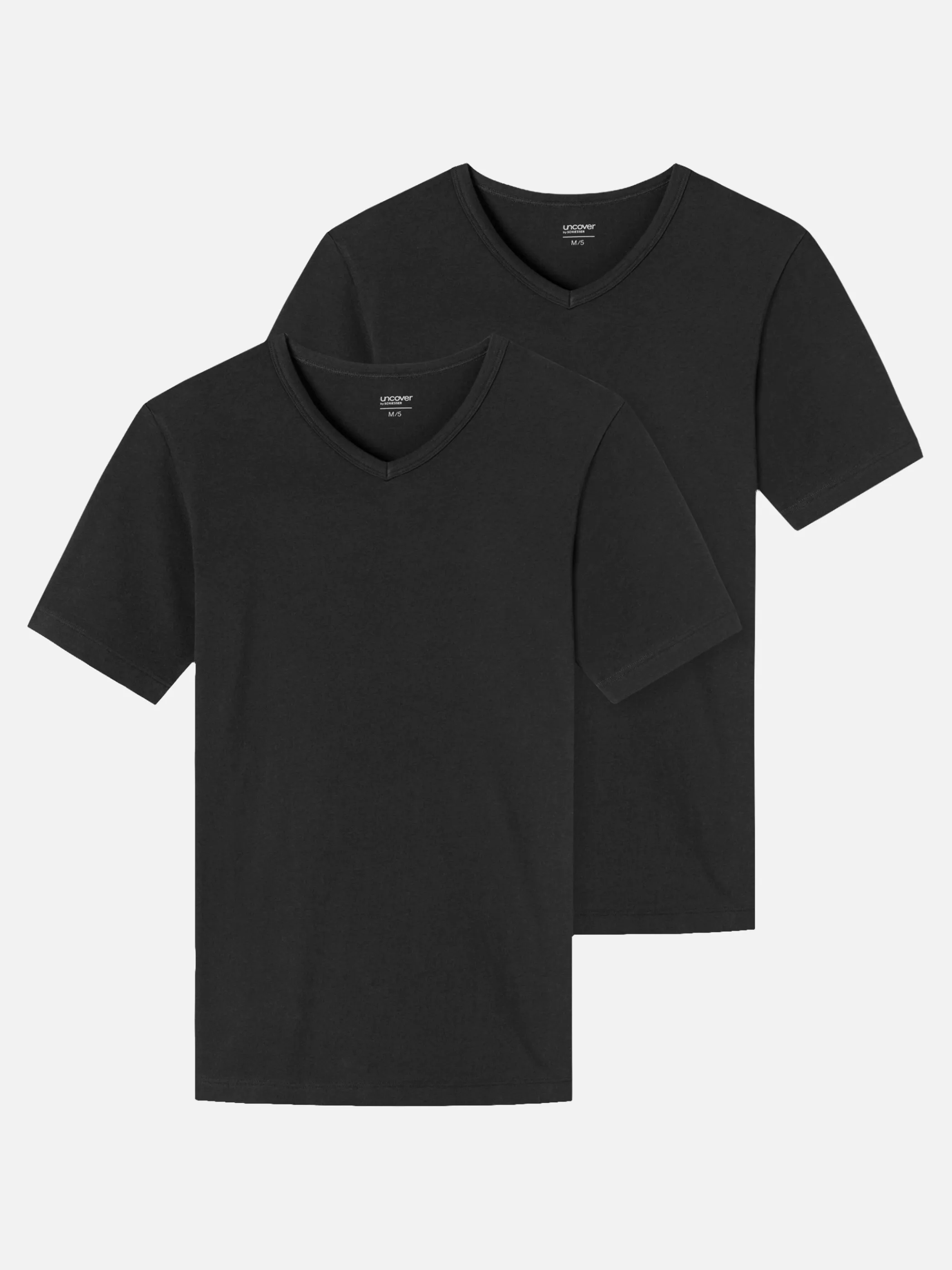 UNCOVER by Schiesser 173906 2PACK T-shirt V-Ausschn Schwarz 933816 000 1