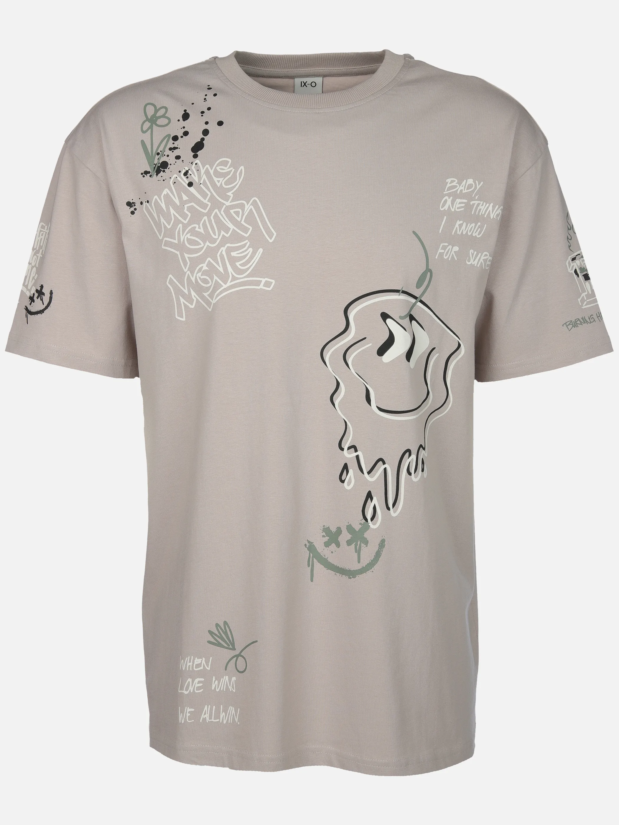 IX-O H12078M22599AAWG YF-He T-Shirt Beige 916173 20300 1