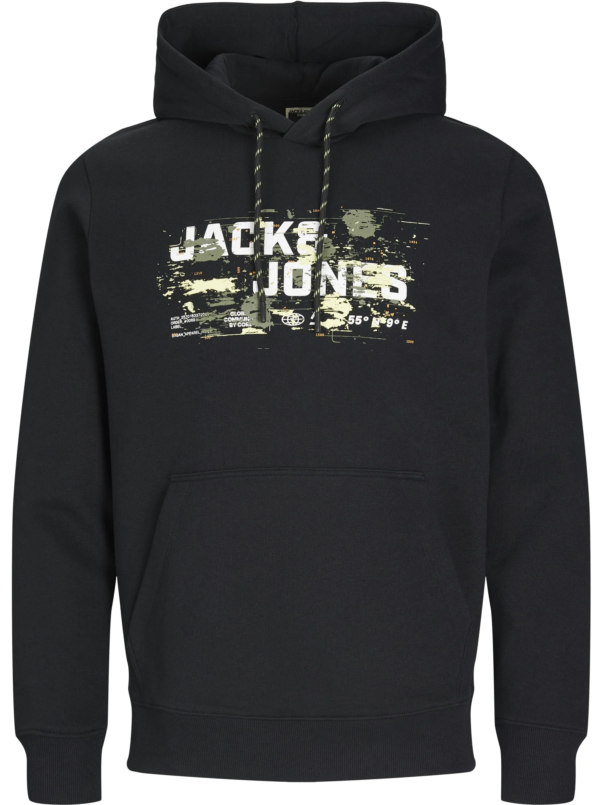 Jack Jones 12261670 JCOOUTDOOR LOGO SWEAT Schwarz 910799 178012 1