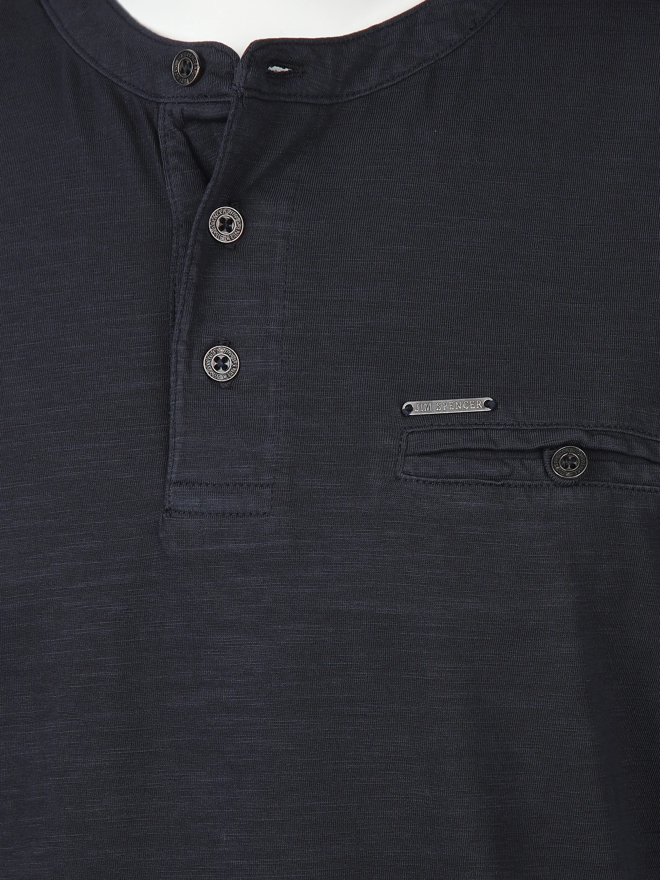 Jim Spencer He. Henleyshirt 1/2 Arm Stickerei Blau 894397 NAVY 3 Jim Spencer He. Henleyshirt 1/2 Arm Stickerei Blau 894397 NAVY 3