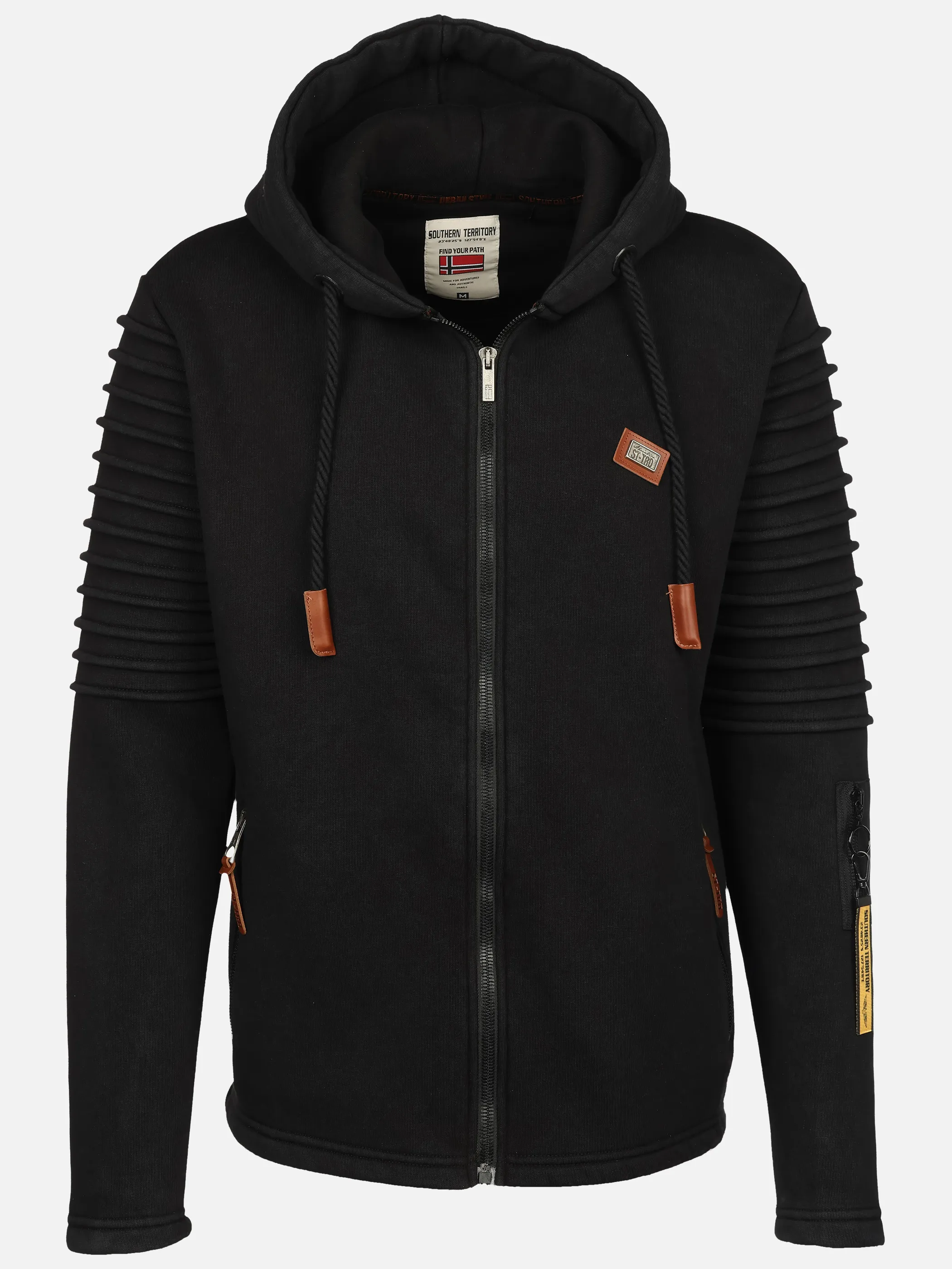 Southern Territory He. Bikersweatjacke grindle Schwarz 919492 BLACK 1