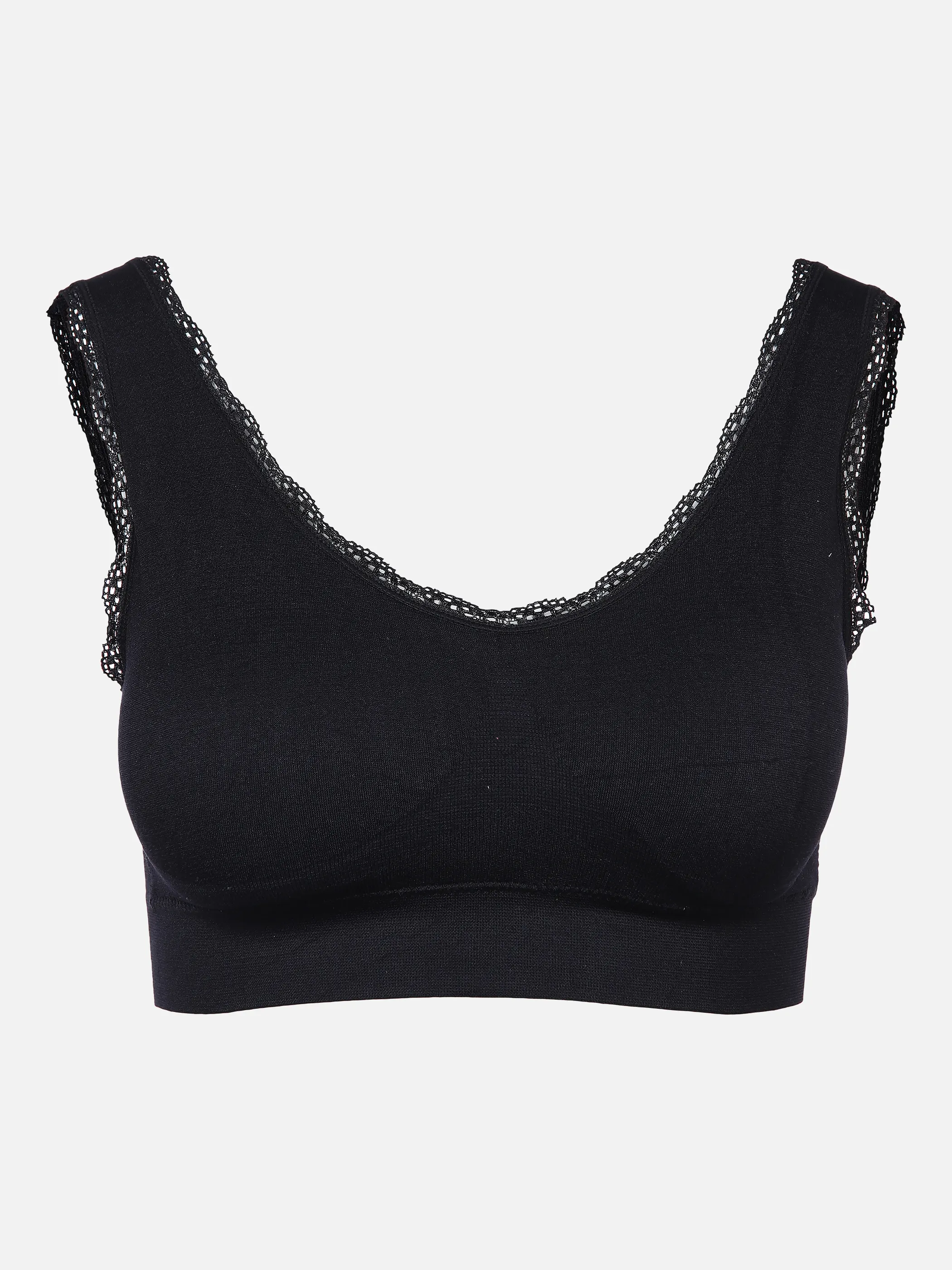 Sure Da.Seamless-Bustier mit Spitze Schwarz 859467 SCHWARZ 1