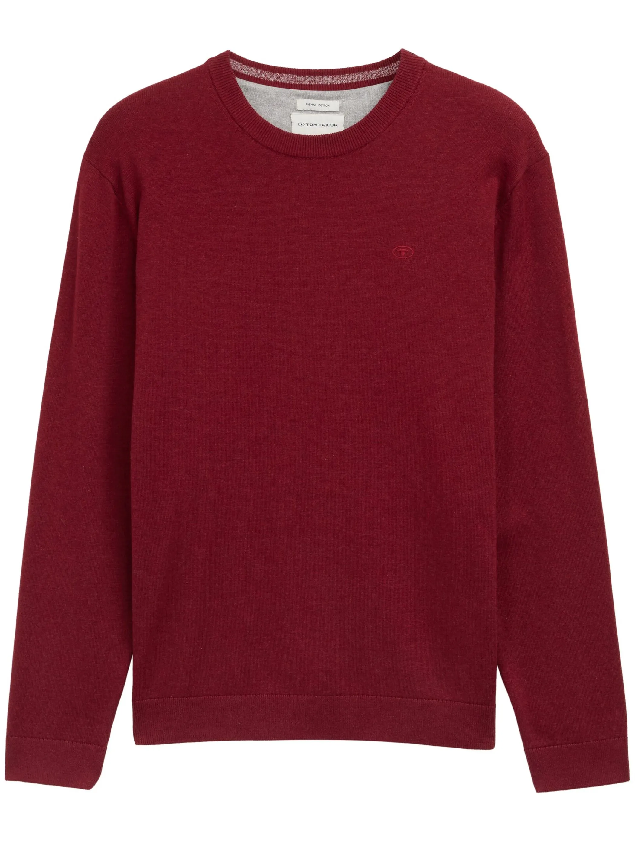 Tom Tailor 1039805 NOS basic crewneck knit Rot 898460 38762 1