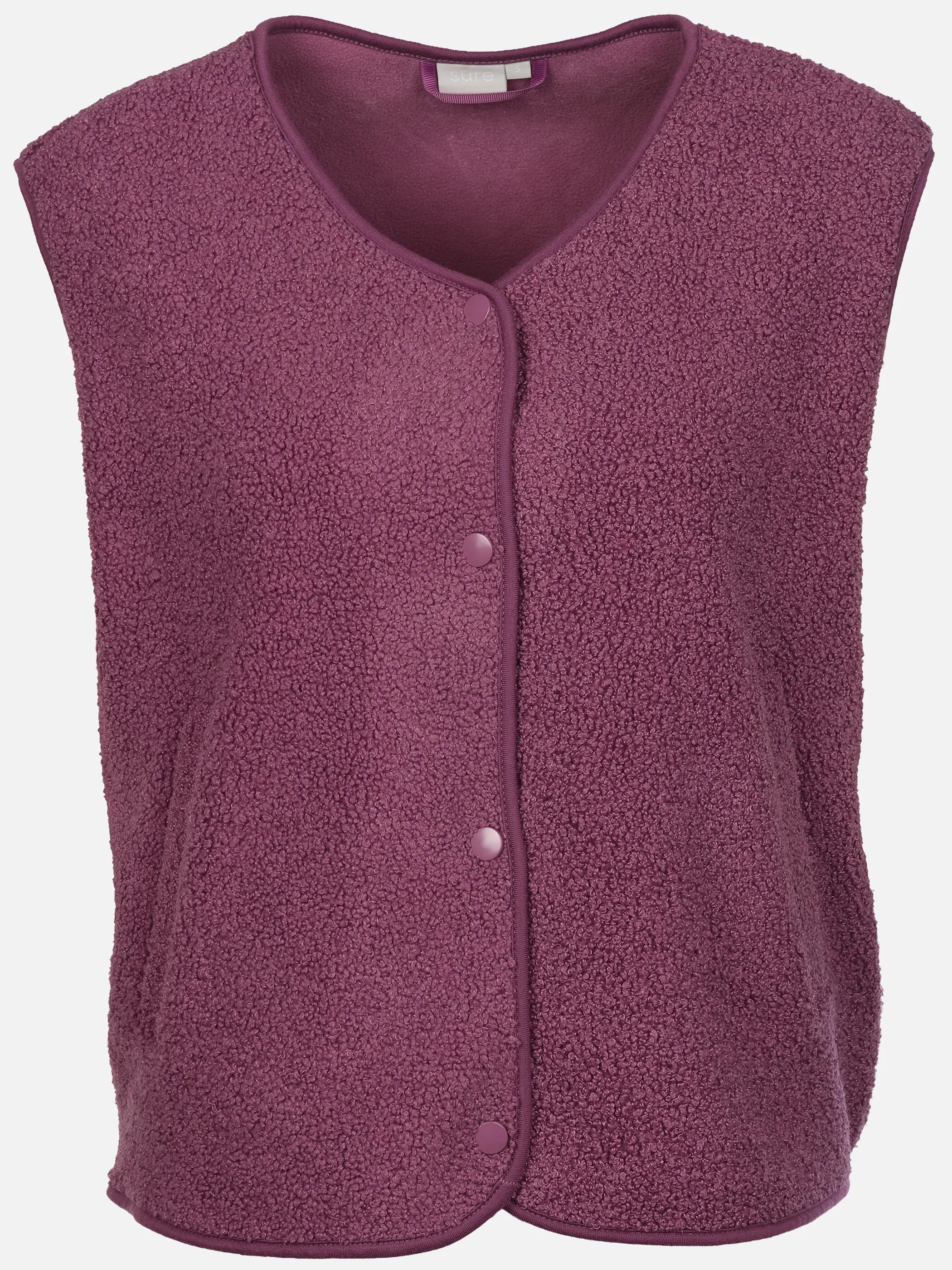 Sure Da.Teddy Fleece Weste Lila 928447 PURPLE 1