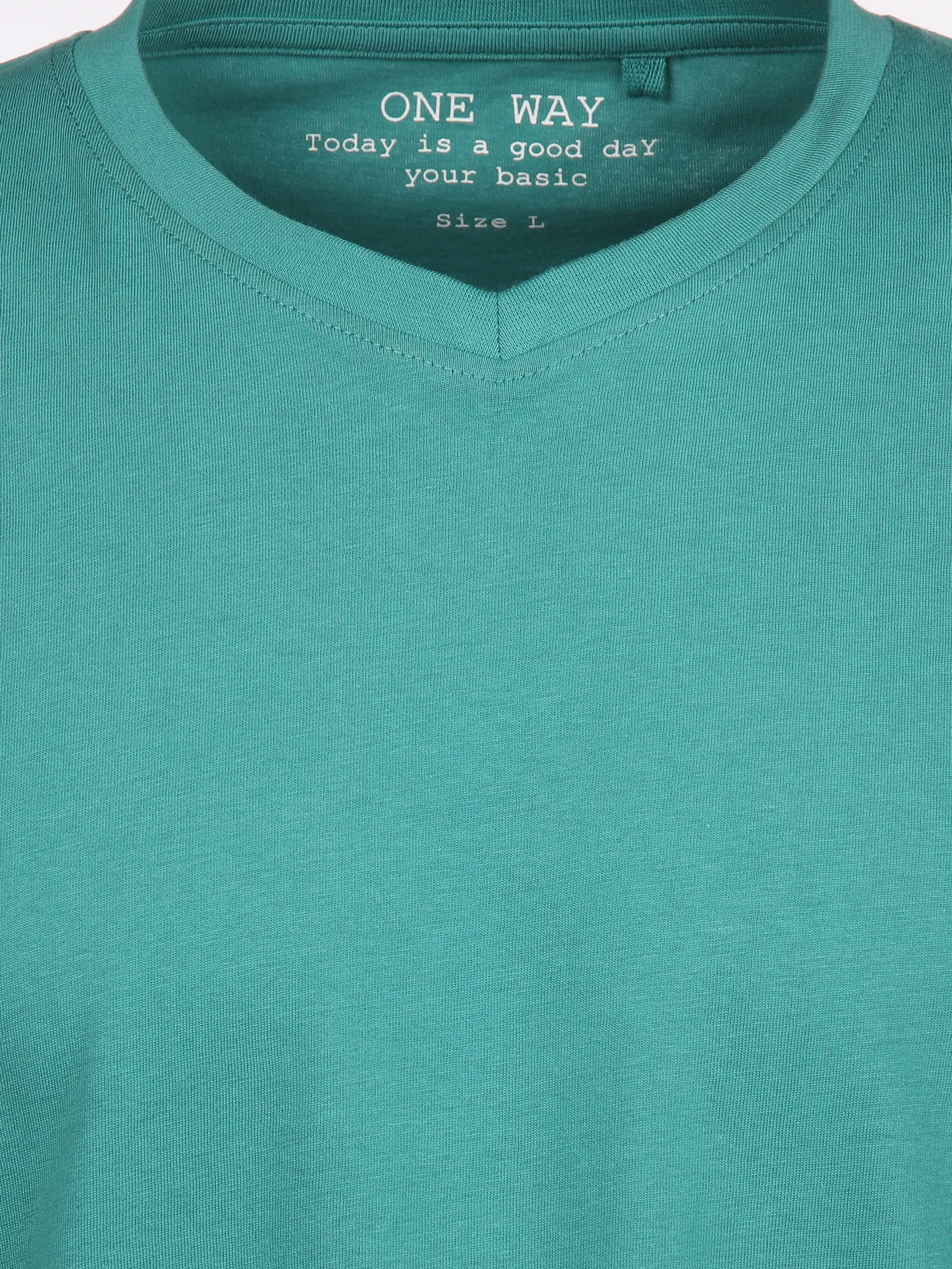 One Way YF-He T-Shirt, Basic Türkis 889443 18-5121TCX 3 One Way YF-He T-Shirt, Basic Türkis 889443 18-5121TCX 3
