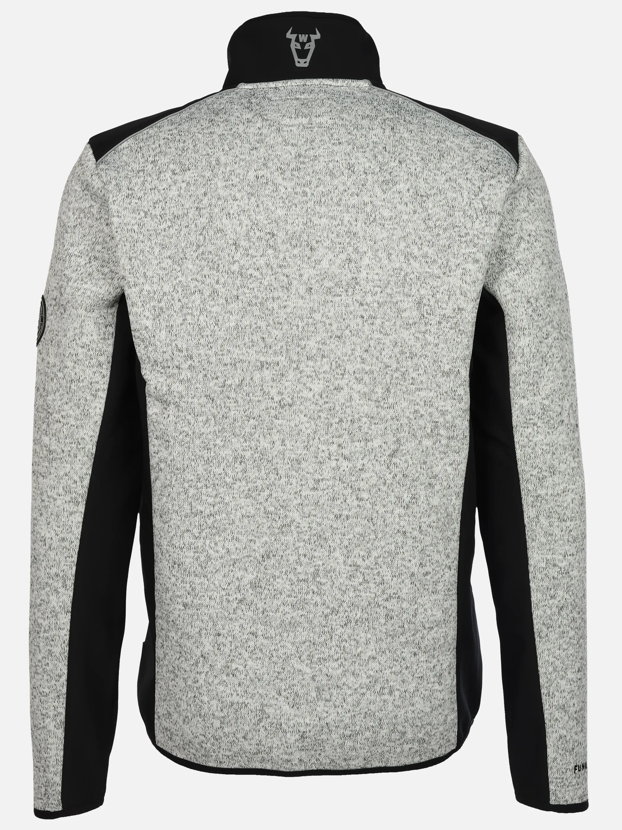 Worker He. Strickfleecejacke neon Grau 929263 GREY ME 2