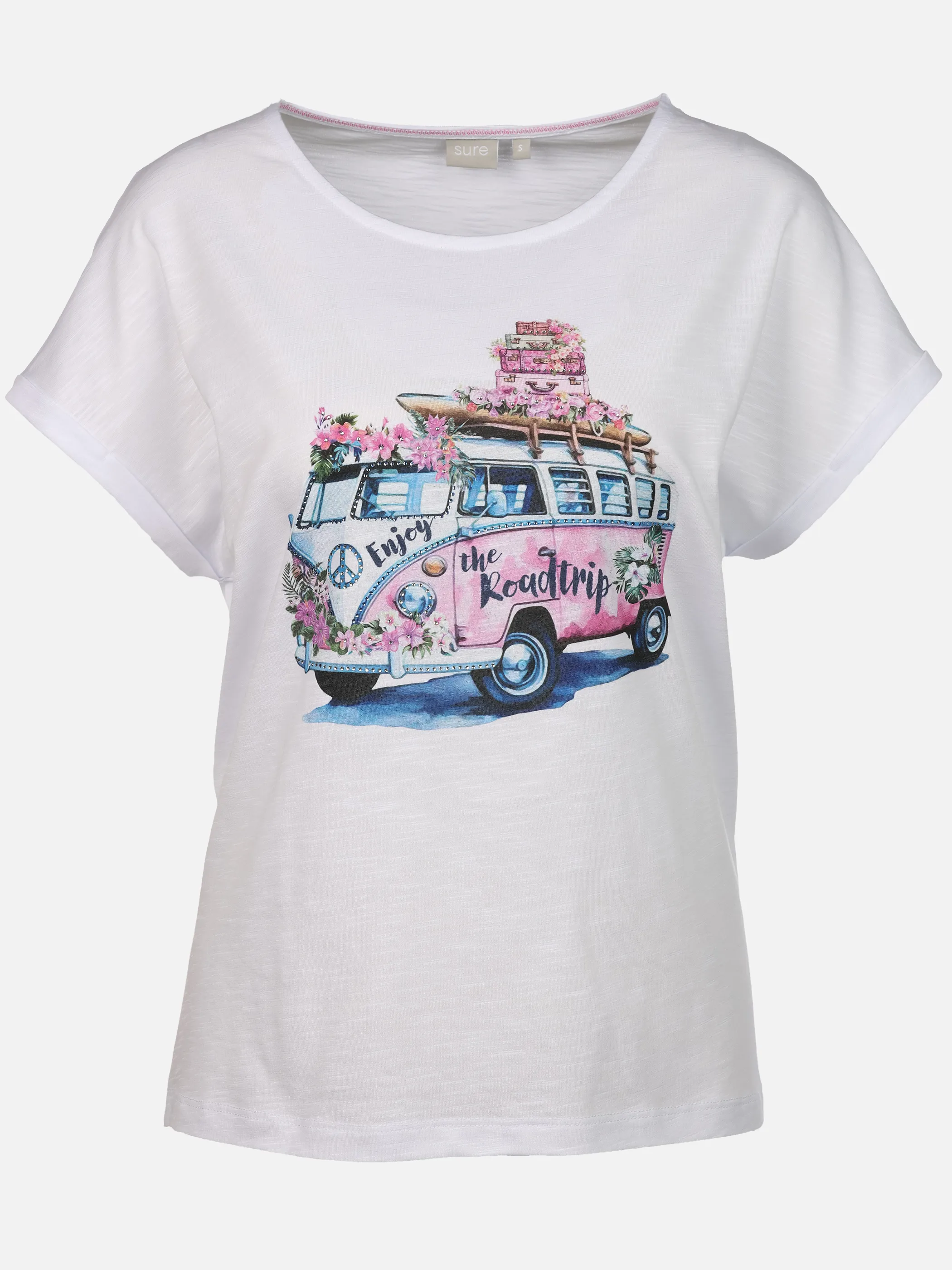 Sure Da-T-Shirt m. Motivprint Weiß 926203 BUS 1