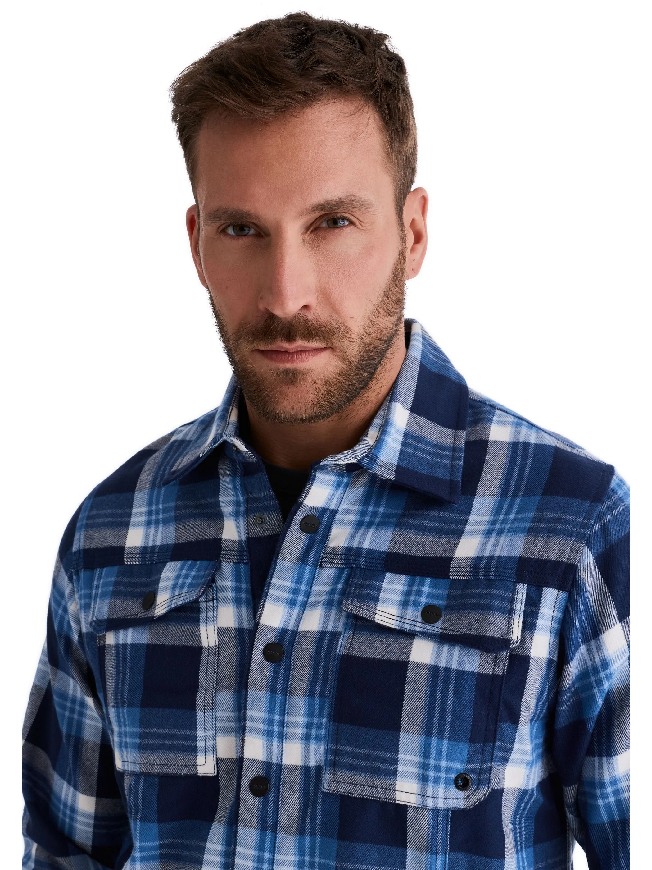 HERO by John Medoox 73130110009721 He. Bluse/Hemd, Blau 929188 9721 3