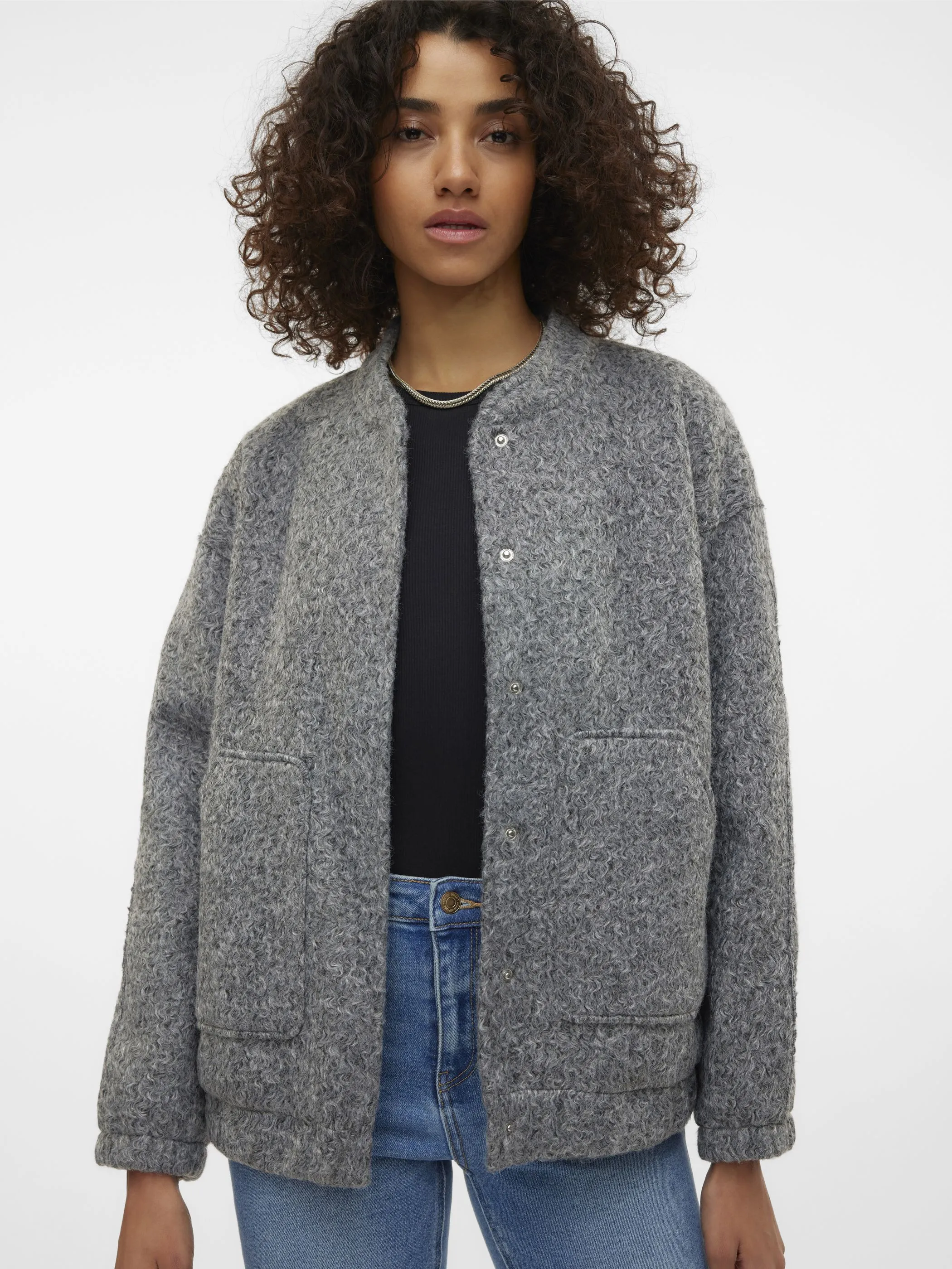 Vero Moda 10304921 VMAMBER ELITE BOMBER Grau 897705 178995