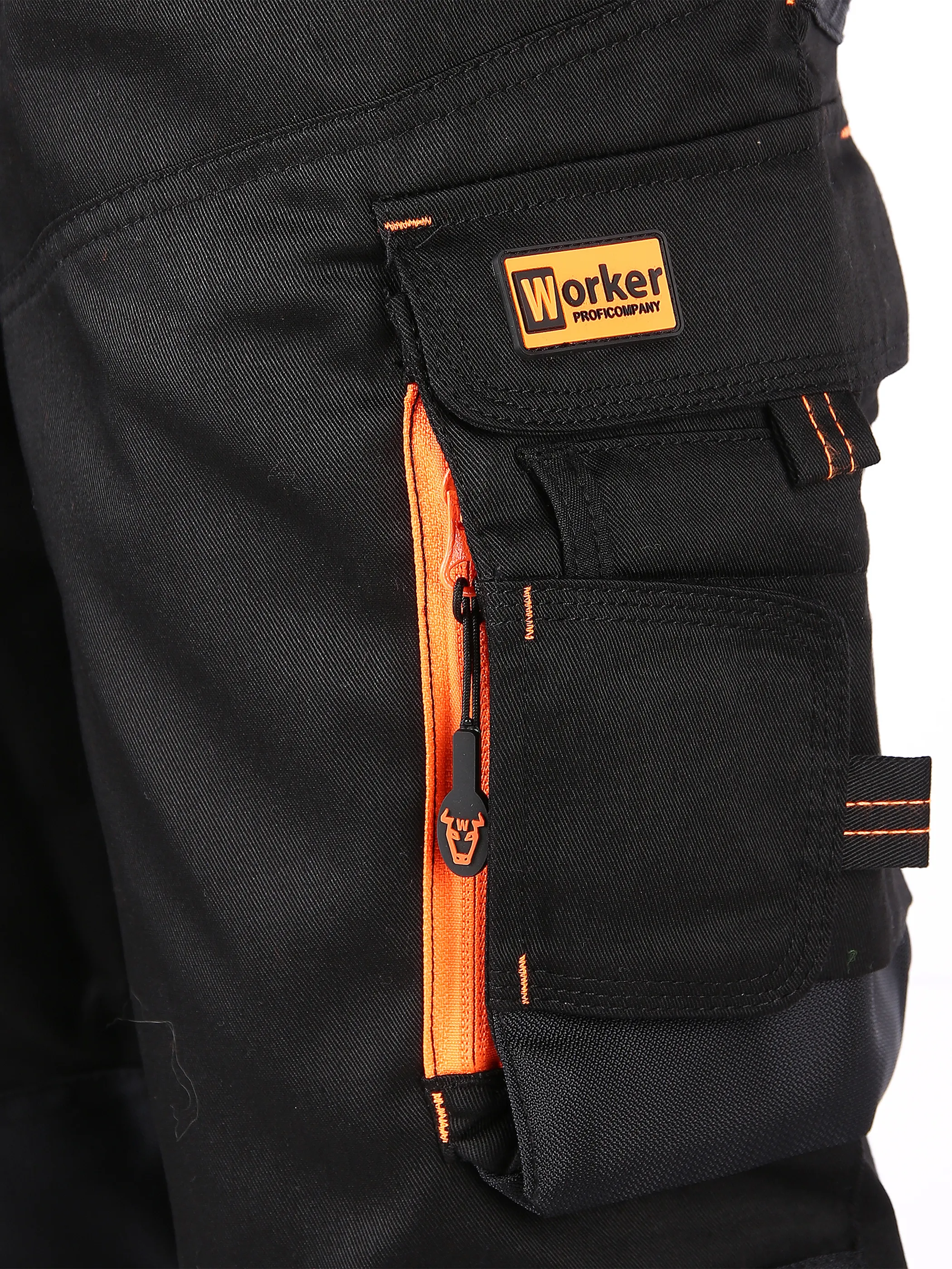 Worker He. Berufshose Neon Schwarz 828782 BLACK 3 Worker He. Berufshose Neon Schwarz 828782 BLACK 3