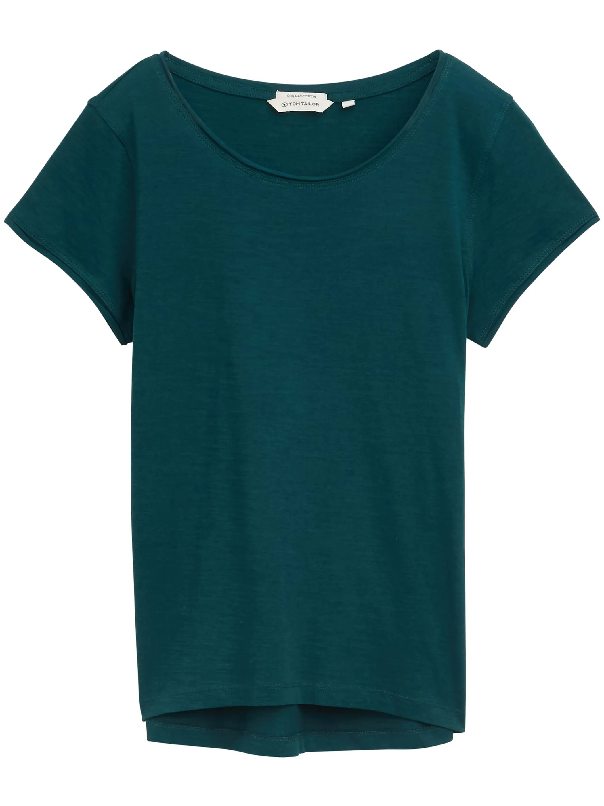 Tom Tailor 1047244 T-shirt slub crew neck Grün 908821 27528 1