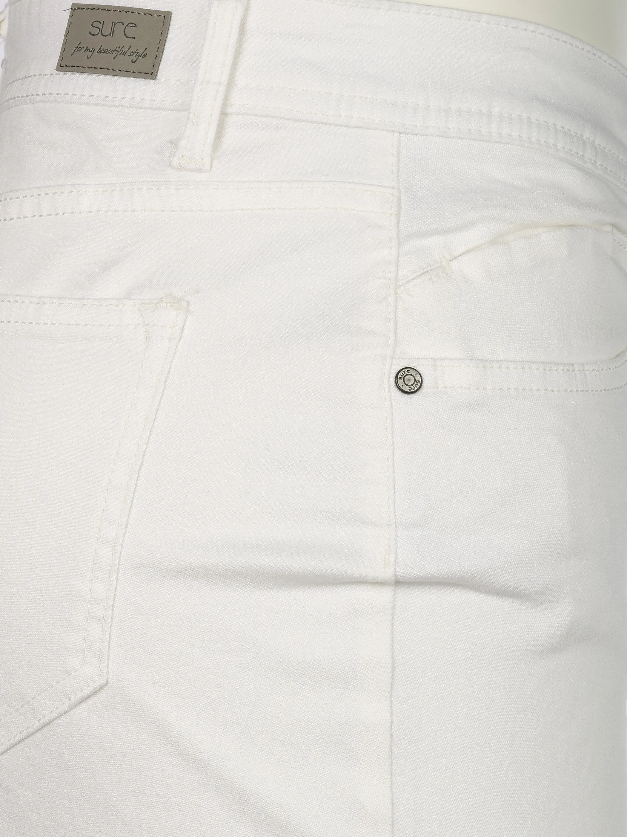 Sure Da-Bermuda slimfit Weiß 926000 WHITE 4