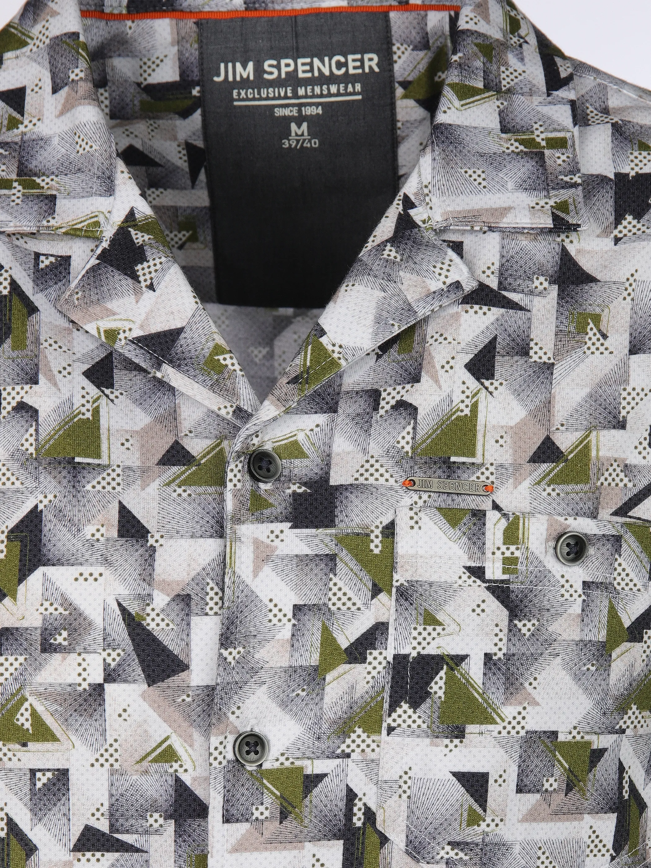 Jim Spencer He. Resorthemd 1/2 Arm allover Print Oliv 908354 OLIVE 3 Jim Spencer He. Resorthemd 1/2 Arm allover Print Oliv 908354 OLIVE 3