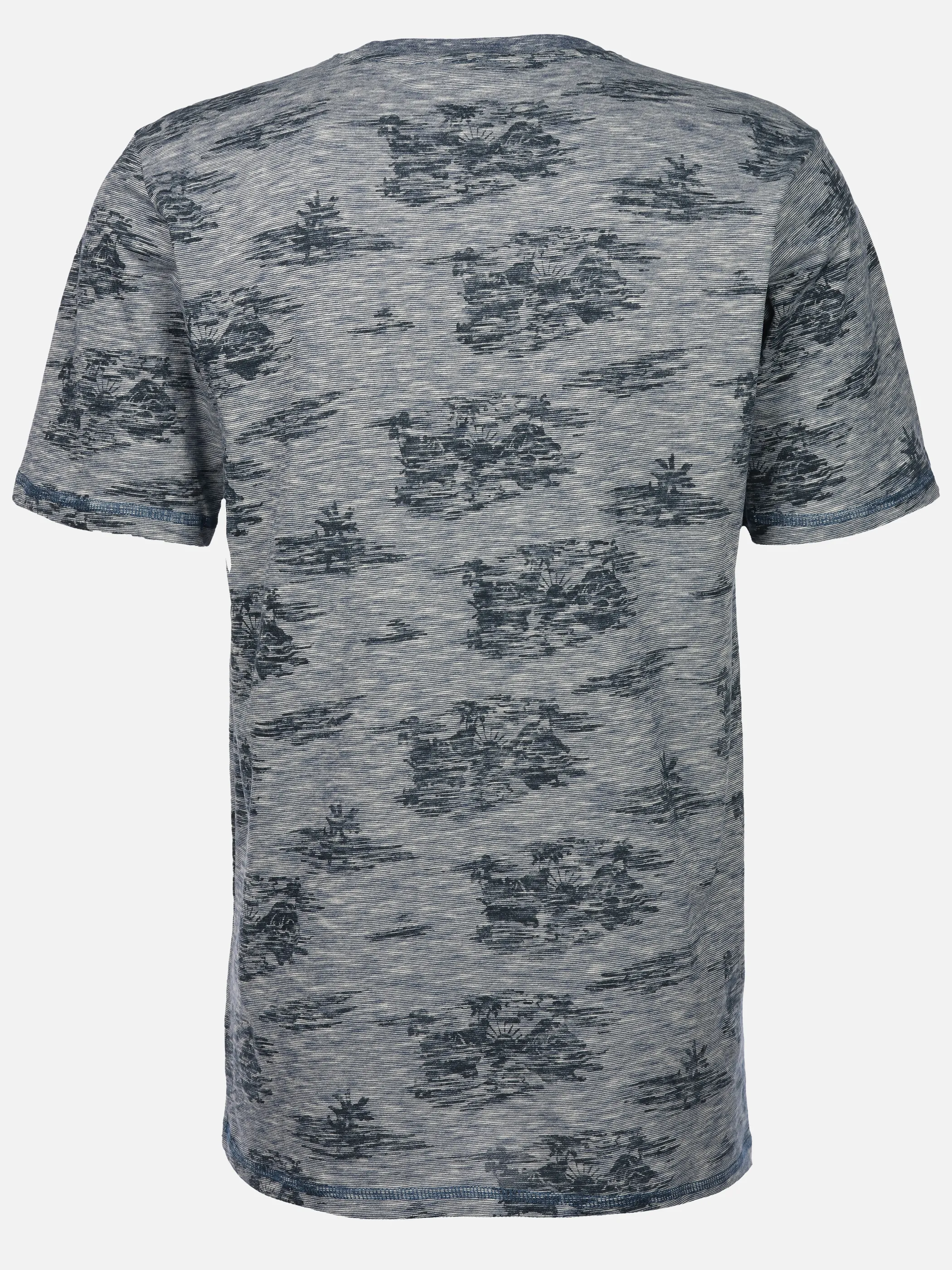 Jim Spencer He. T-Shirt 1/2 Arm grindle allover Blau 922467 NAVY 2