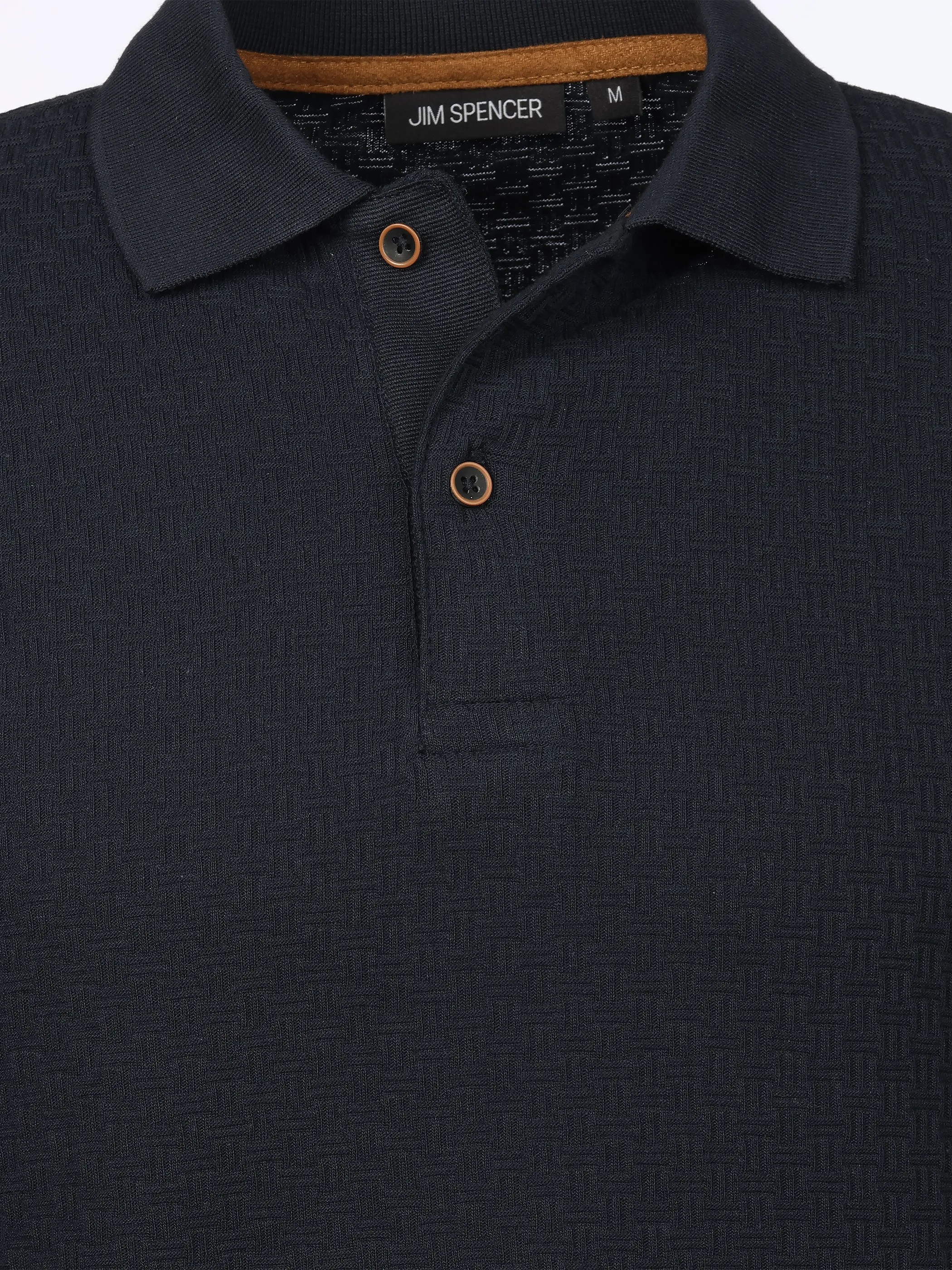 Jim Spencer He. Poloshirt 1/2 Arm Struktur Blau 922563 NAVY 3