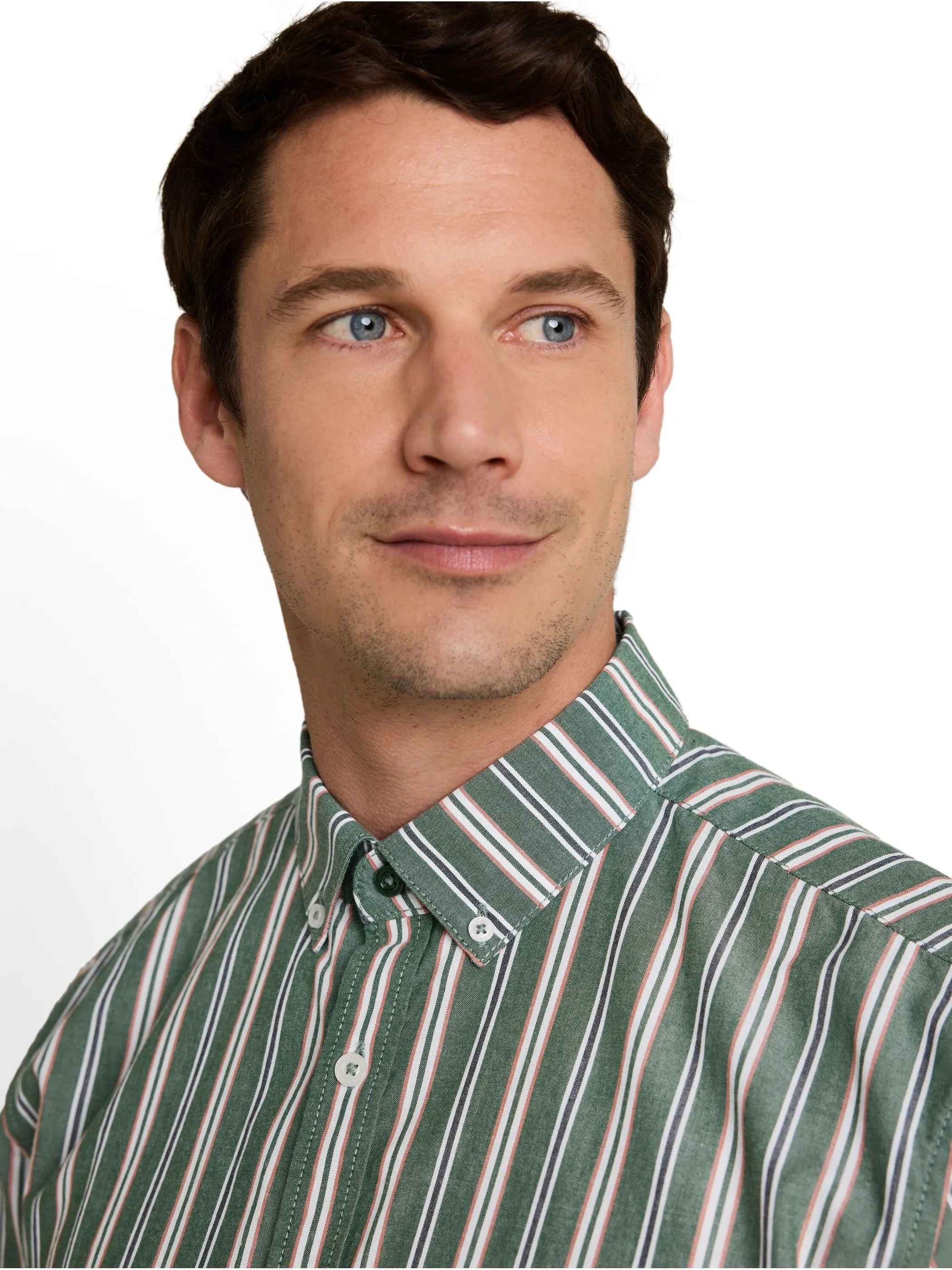 Tom Tailor 1050951 colorful striped oxford shirt Grün 926459 40208 3