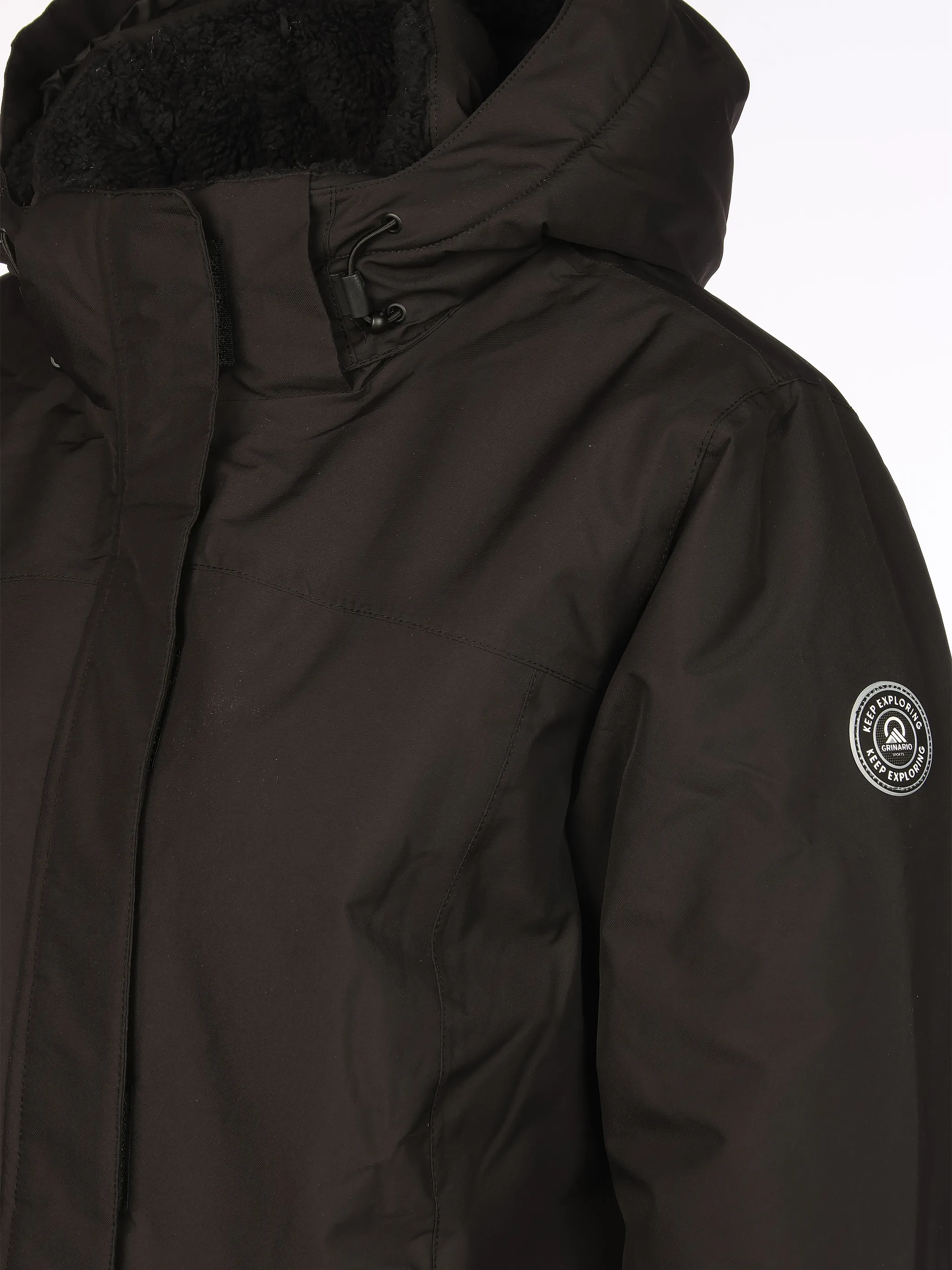 Grinario Sports Da-Jacke m. abnehmbarer Kapuze Schwarz 913031 BLACK 4 Grinario Sports Da-Jacke m. abnehmbarer Kapuze Schwarz 913031 BLACK 4