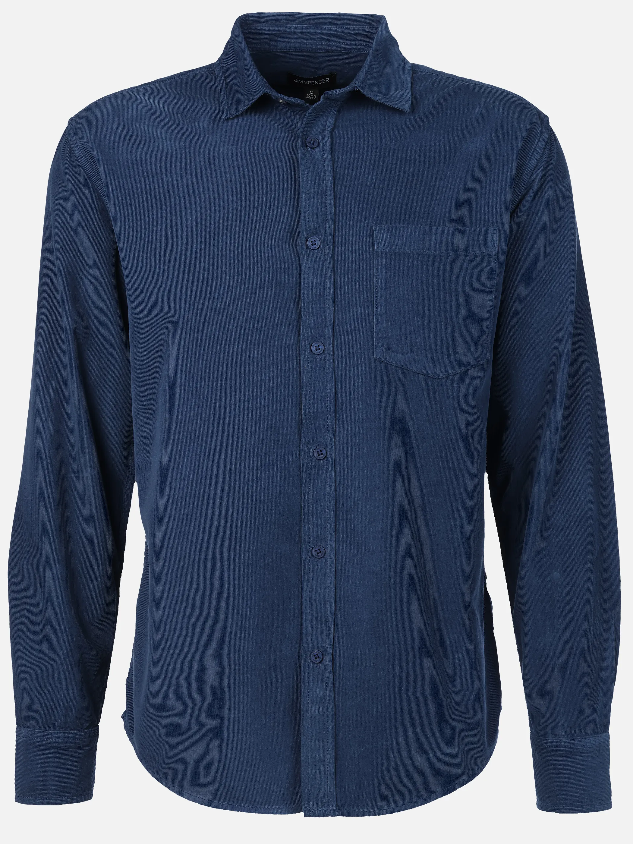 Jim Spencer He. Cordhemd 1/1 Arm uni Blau 919644 BLUE 1 Jim Spencer He. Cordhemd 1/1 Arm uni Blau 919644 BLUE 1