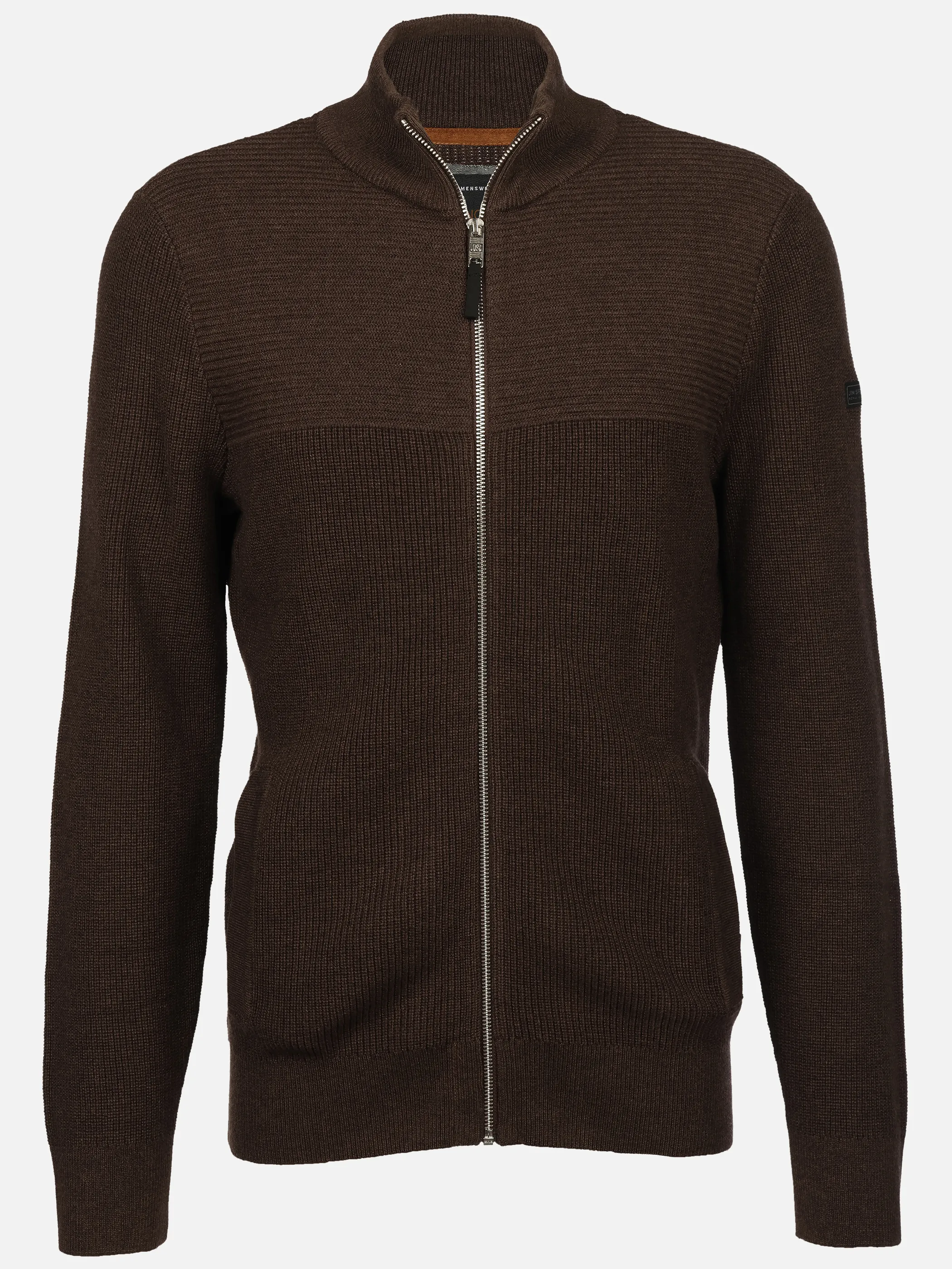 Jim Spencer He. Strickjacke RV mit Taschen Braun 898386 BROWN 1