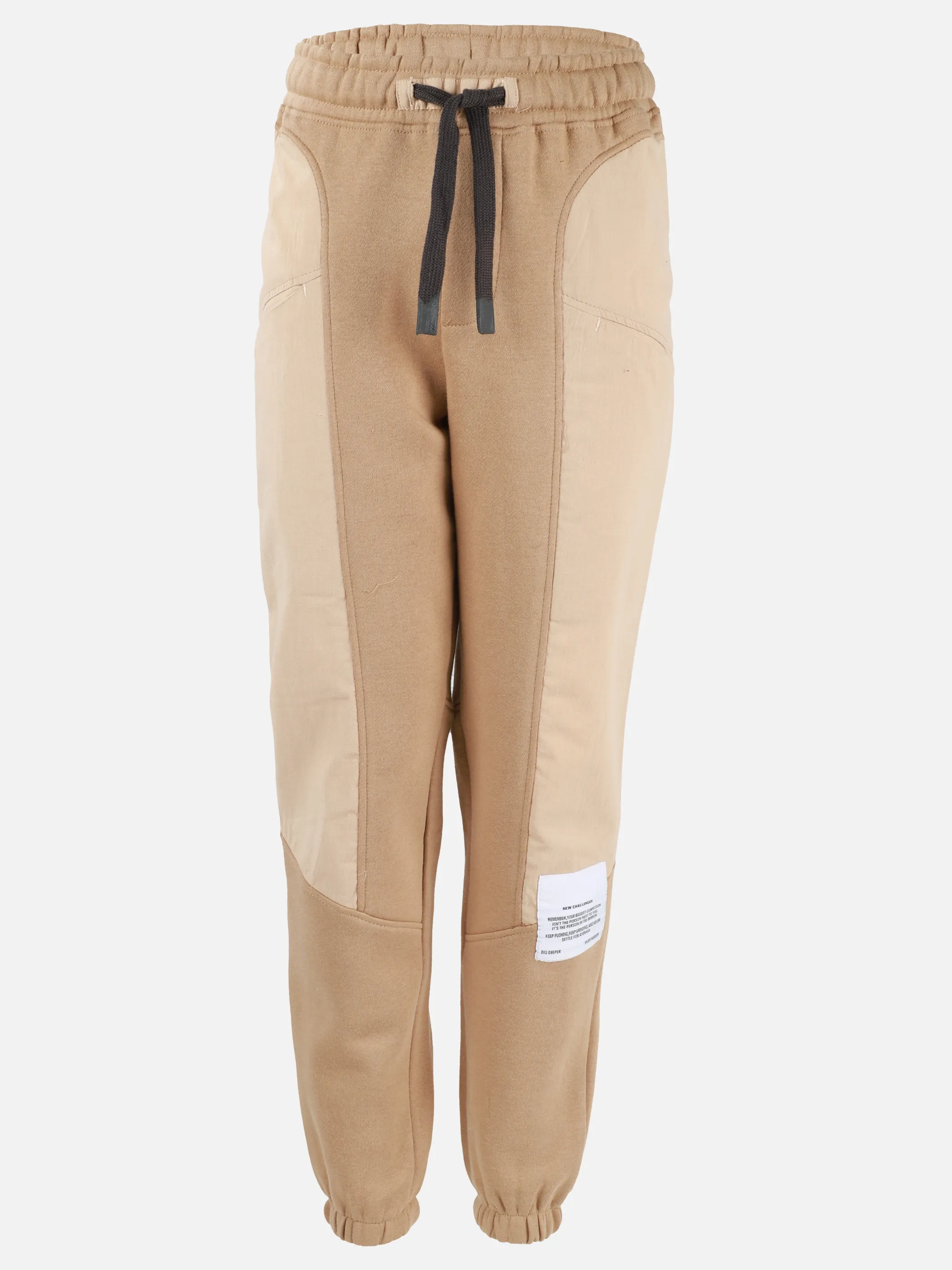 One Way JJ Joggpant mit cut&sew detail in beige Beige 916213 BEIGE 1 One Way JJ Joggpant mit cut&sew detail in beige Beige 916213 BEIGE 1