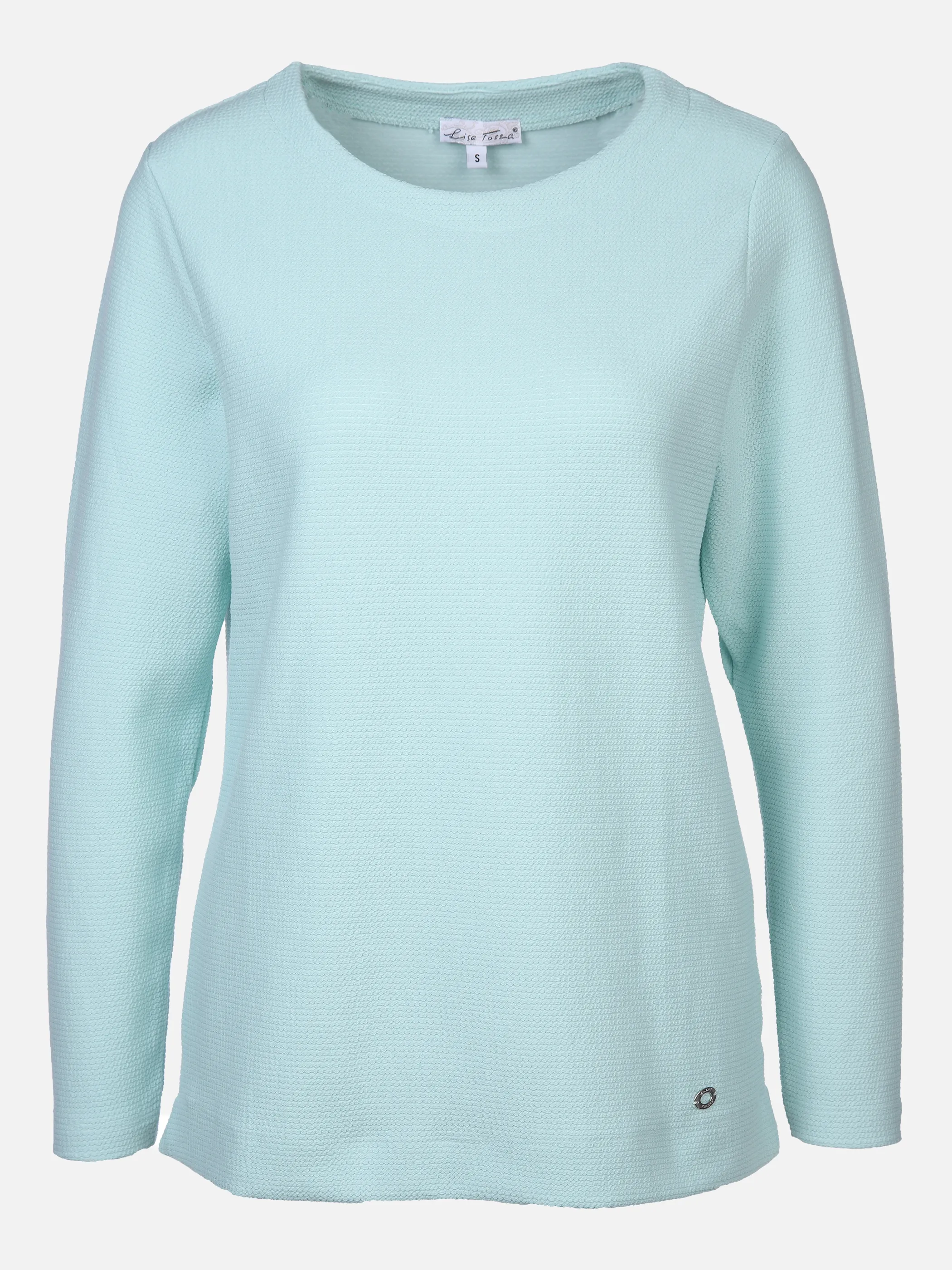 Lisa Tossa Da-Jacquard-Sweatshirt Rundhal Blau 861298 ICE 1 Lisa Tossa Da-Jacquard-Sweatshirt Rundhal Blau 861298 ICE 1