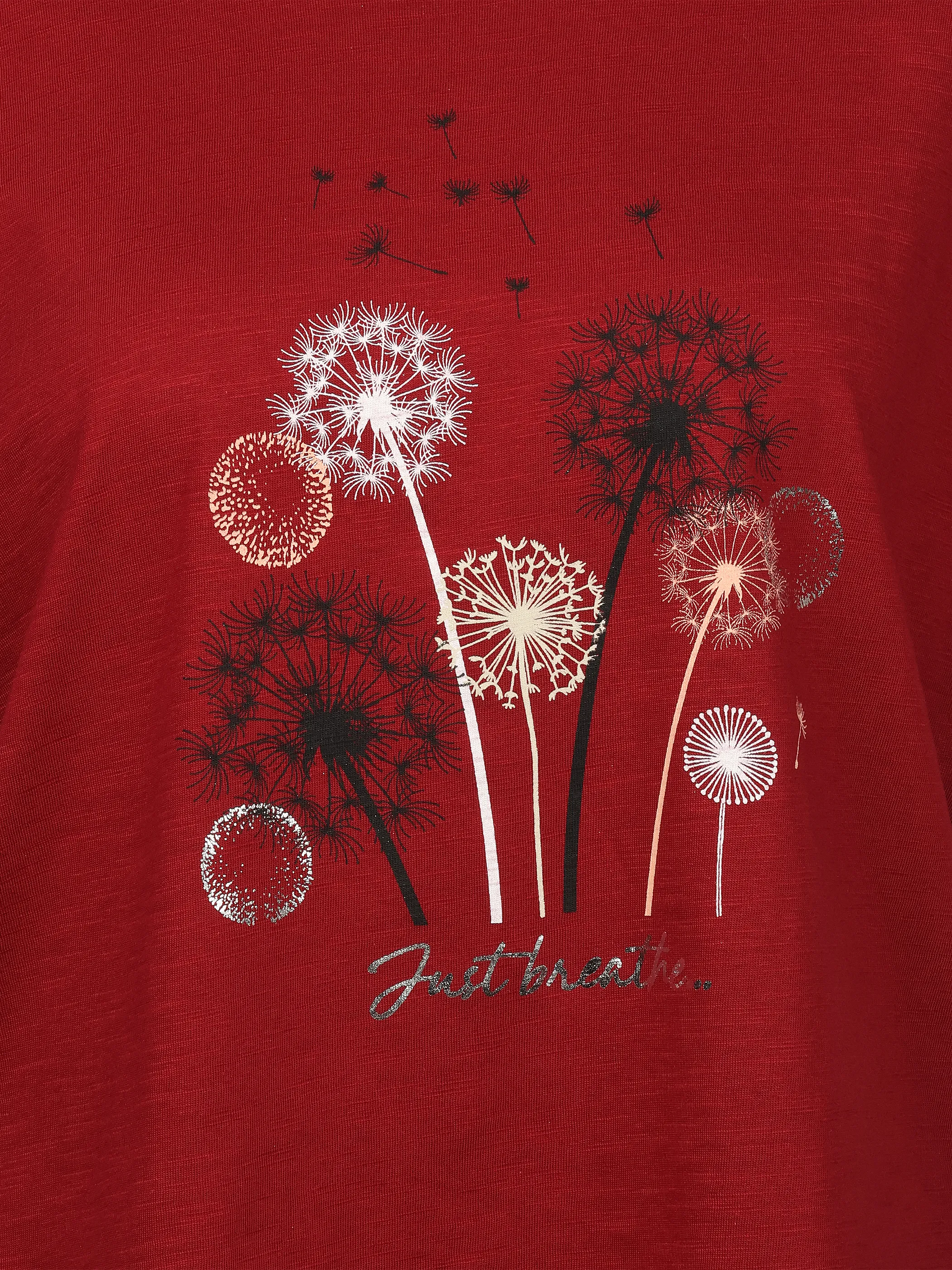 Sure Da-T-Shirt m. Frontprint Rot 922345 RHUBARB 3