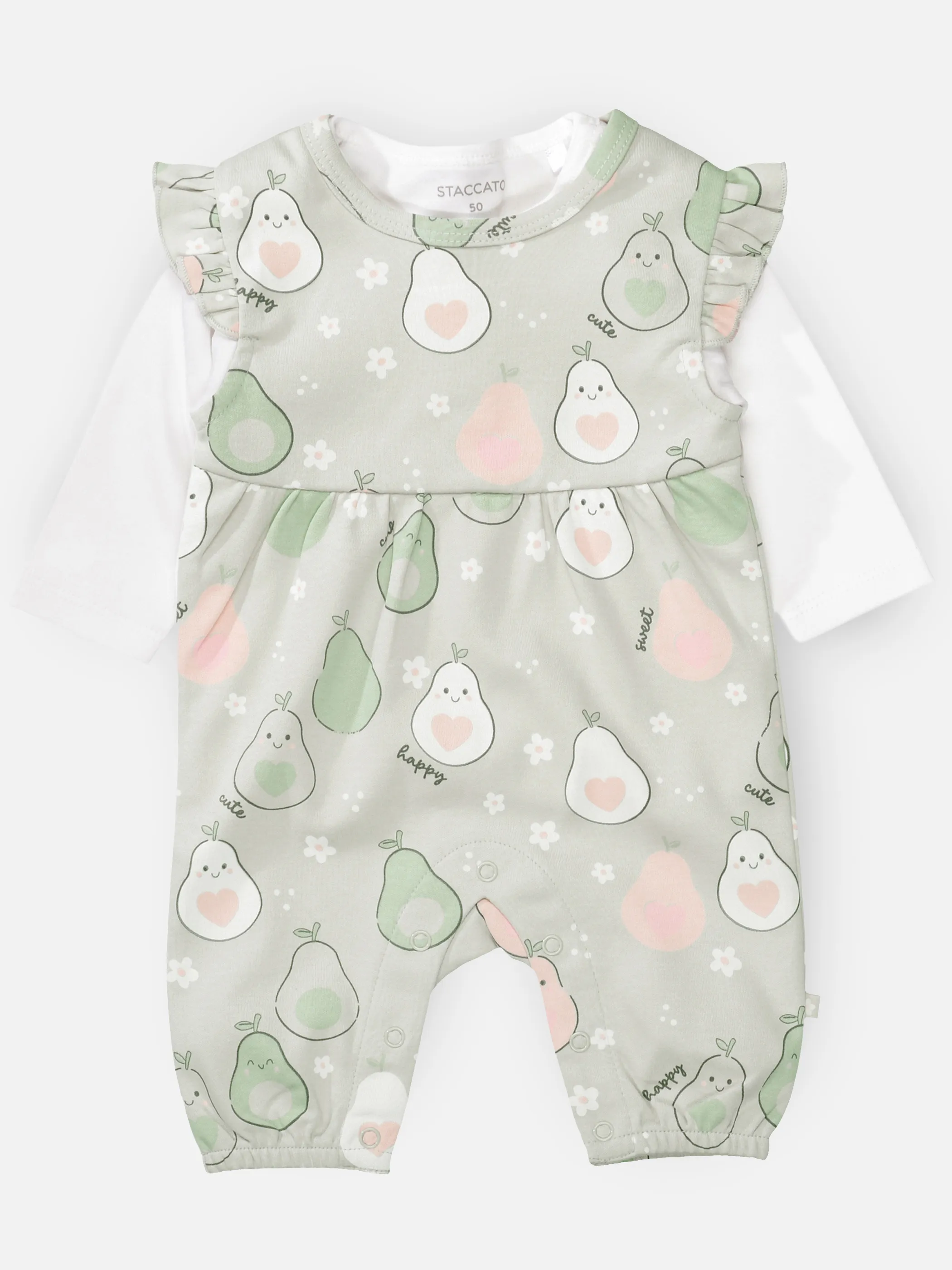 Staccato 230094138 Md.-Strampler+Shirt Grün 927444 523 1