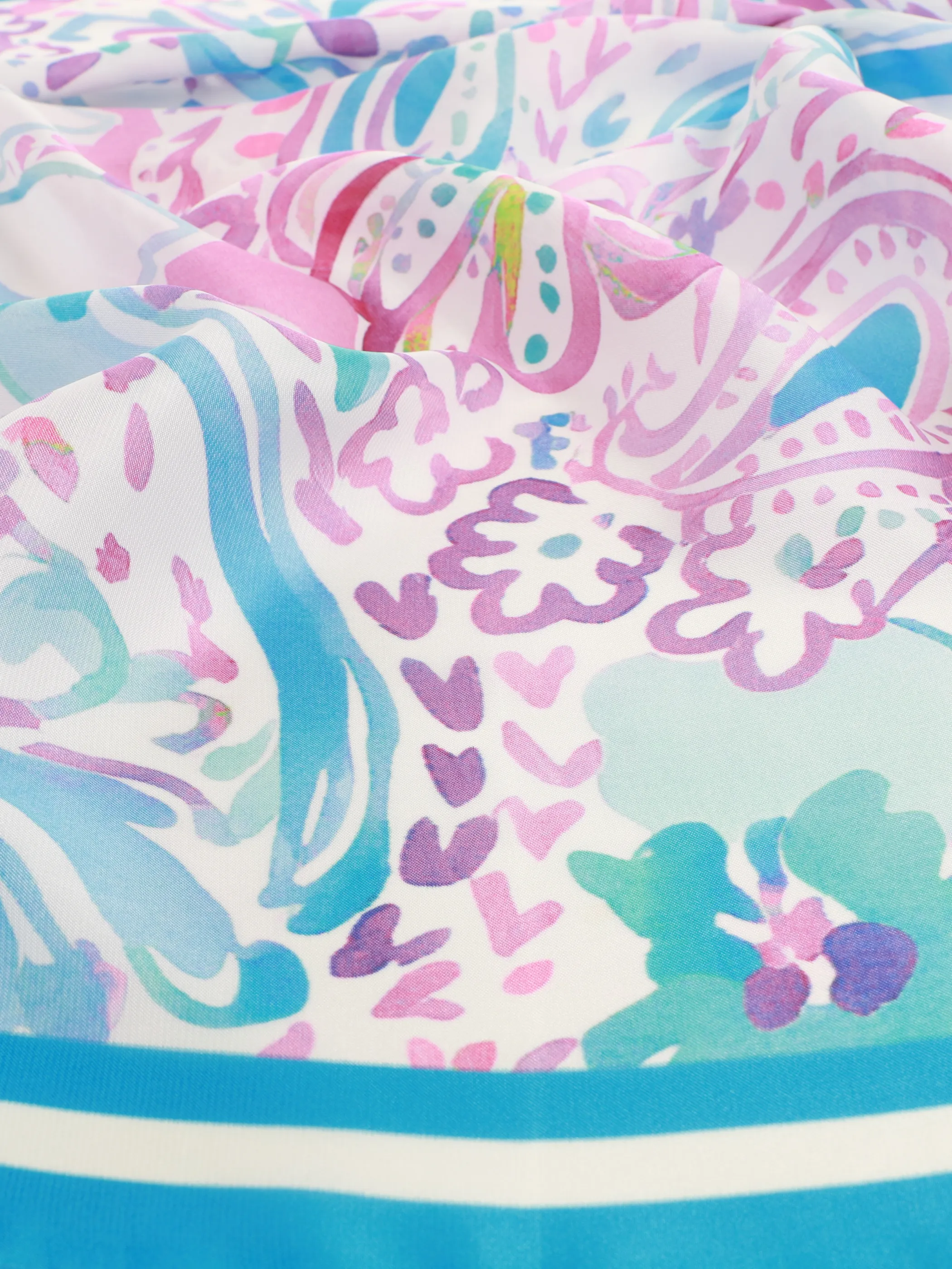 Sure Da-Nickytücher 70*70 cm Blau 930531 PAISLEY 4