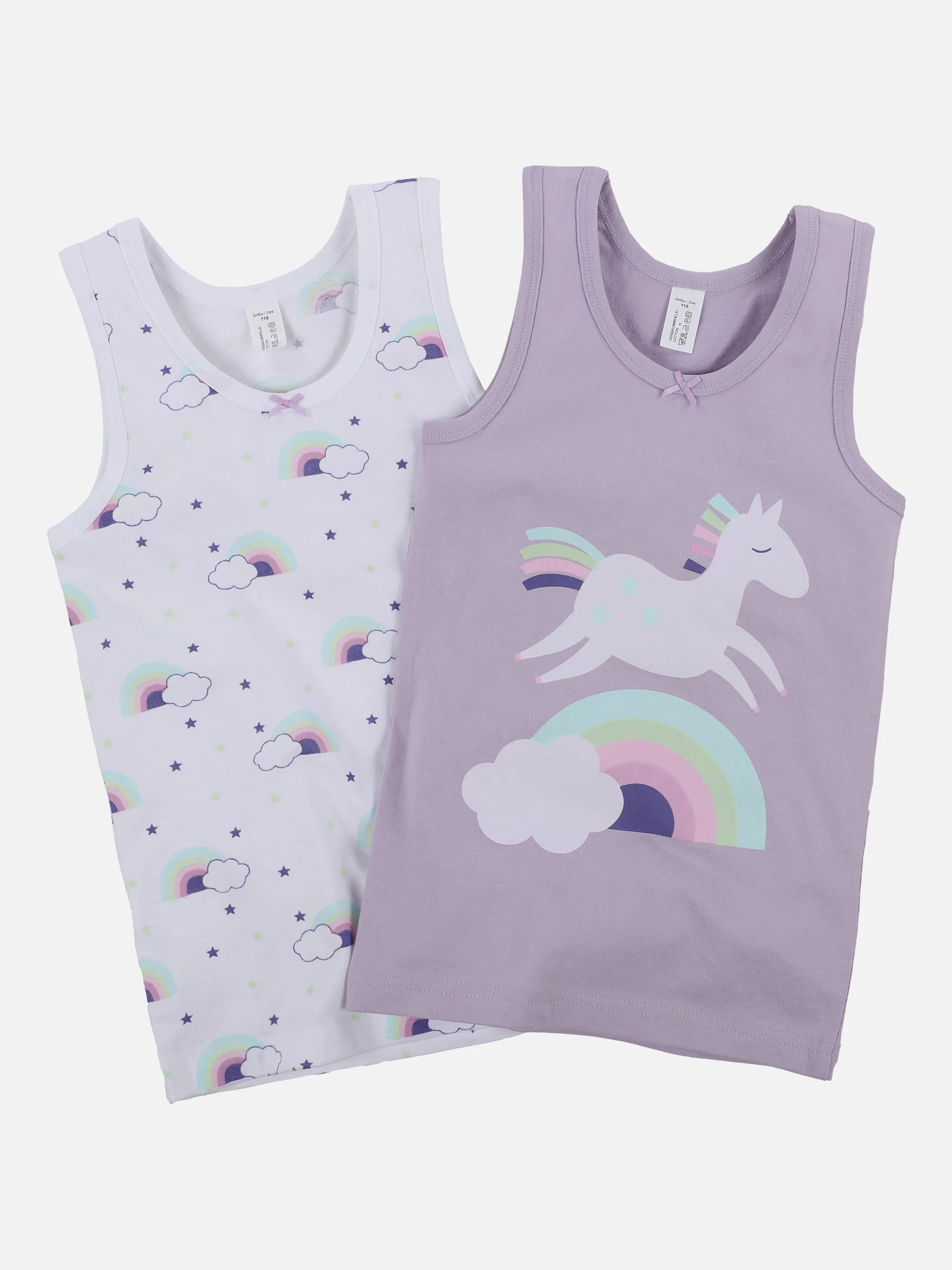Stop + Go MG Unterhemd Einhorn 2er Pack Pink 873701 PINK 1 Stop + Go MG Unterhemd Einhorn 2er Pack Pink 873701 PINK 1