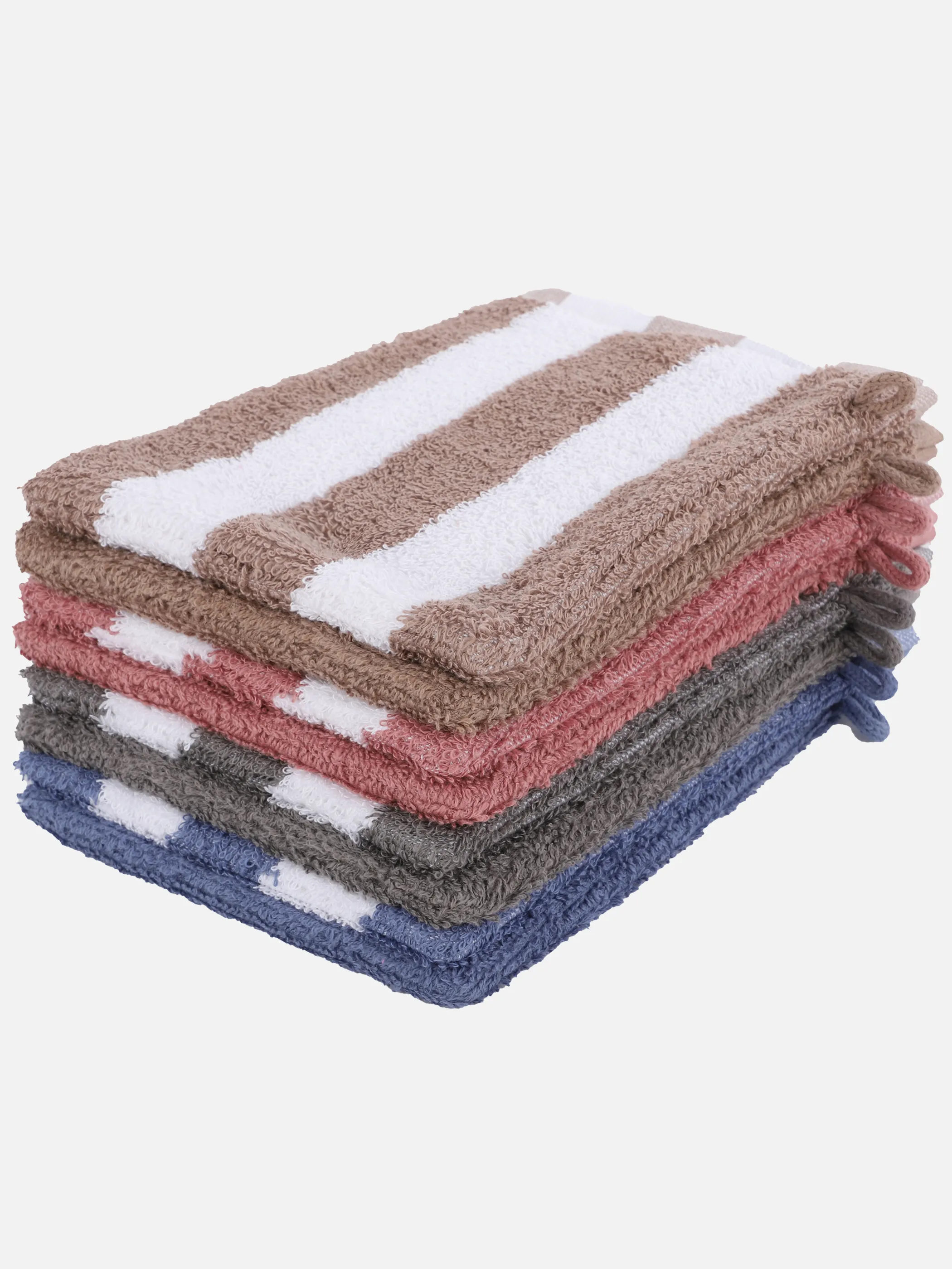 Boule Waschhandschuh gestreift 16x21 Rosa 896197 ROS/WE 2
