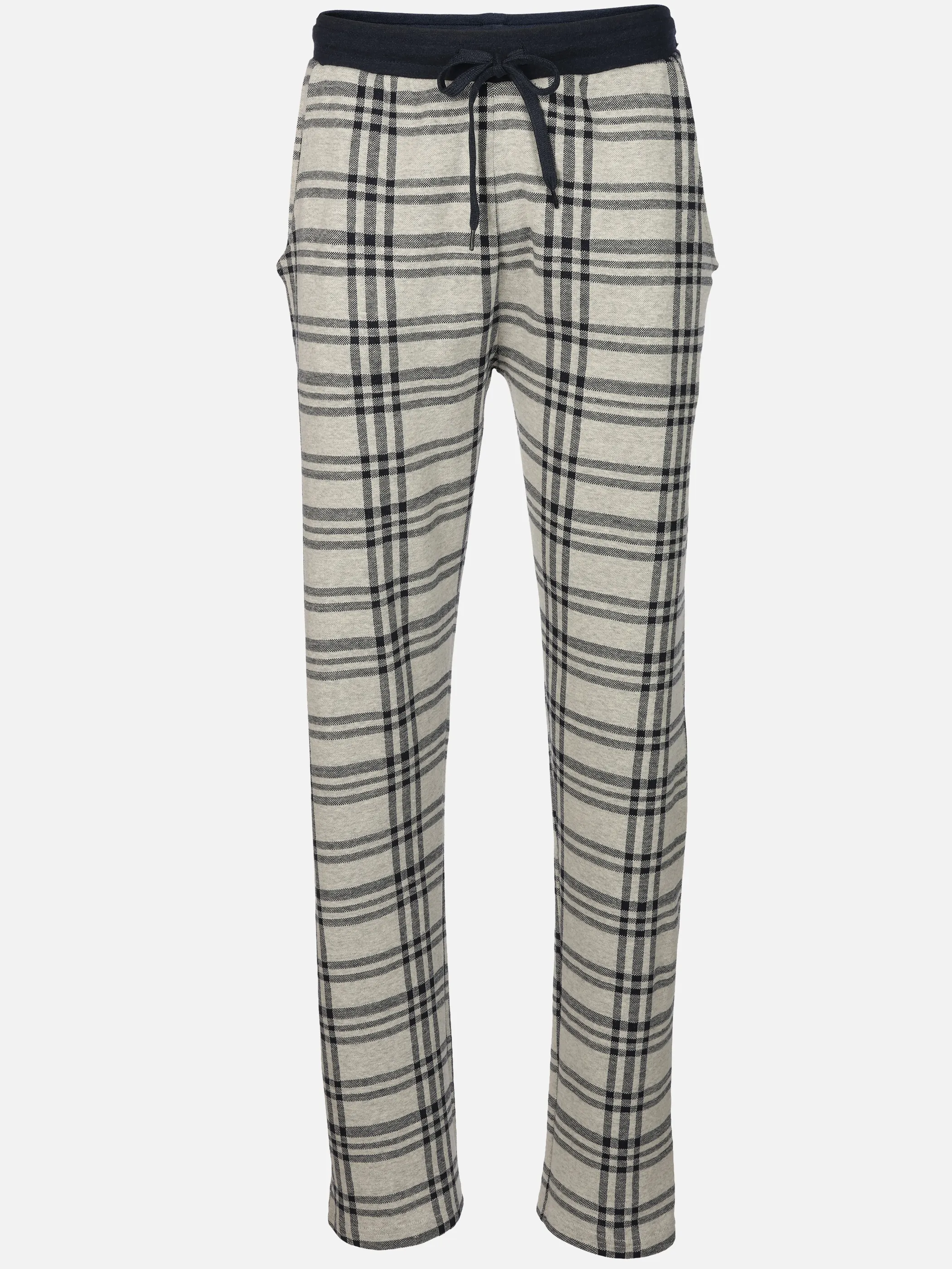 Jim Spencer He. Schlafhose Interlock Grau 932922 KARO 1