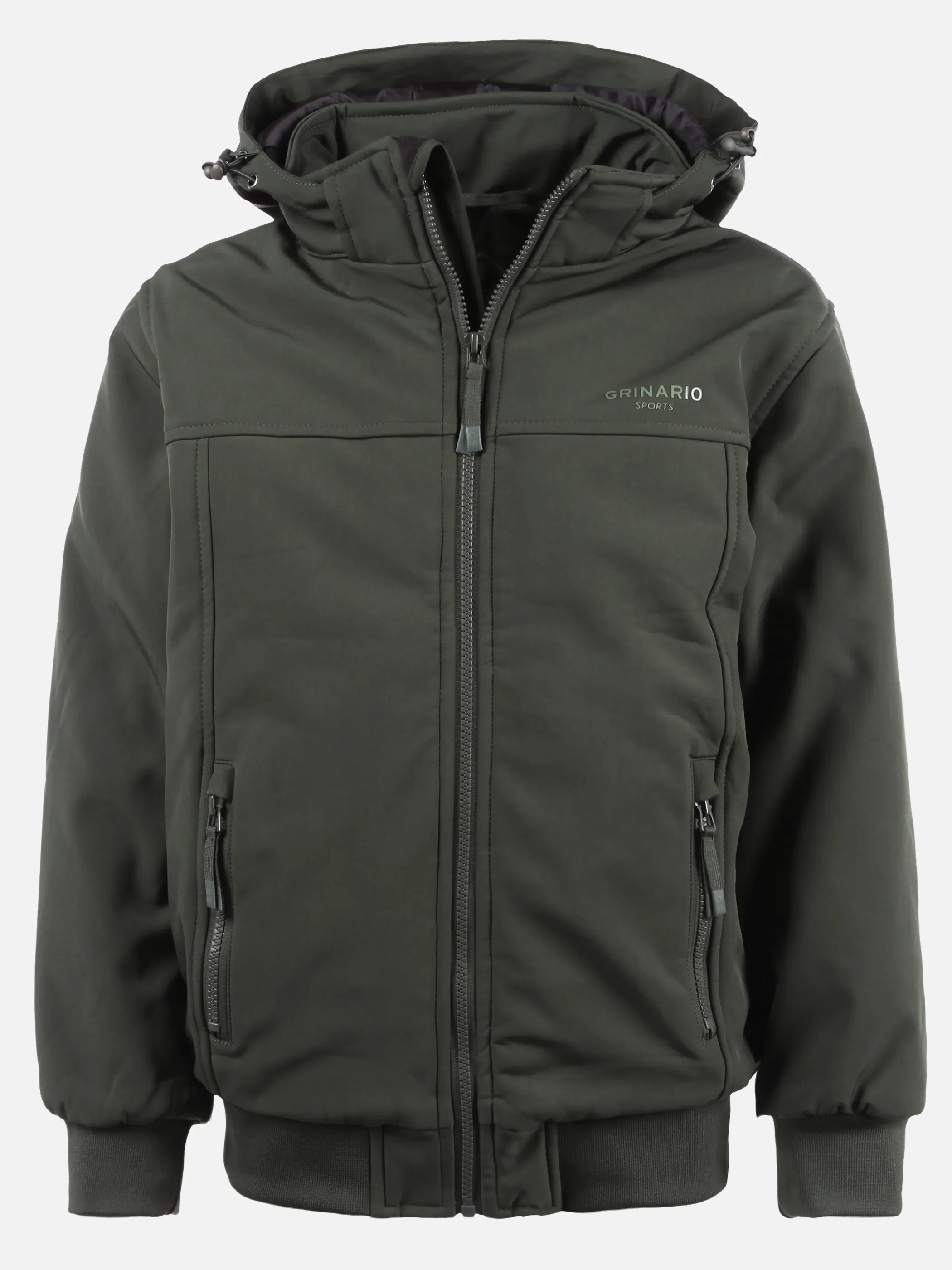 Grinario Sports TB-Softshelljacke gefüttert, m. abnehmbarer Kapuze Oliv 928825 19-0415TCX 1