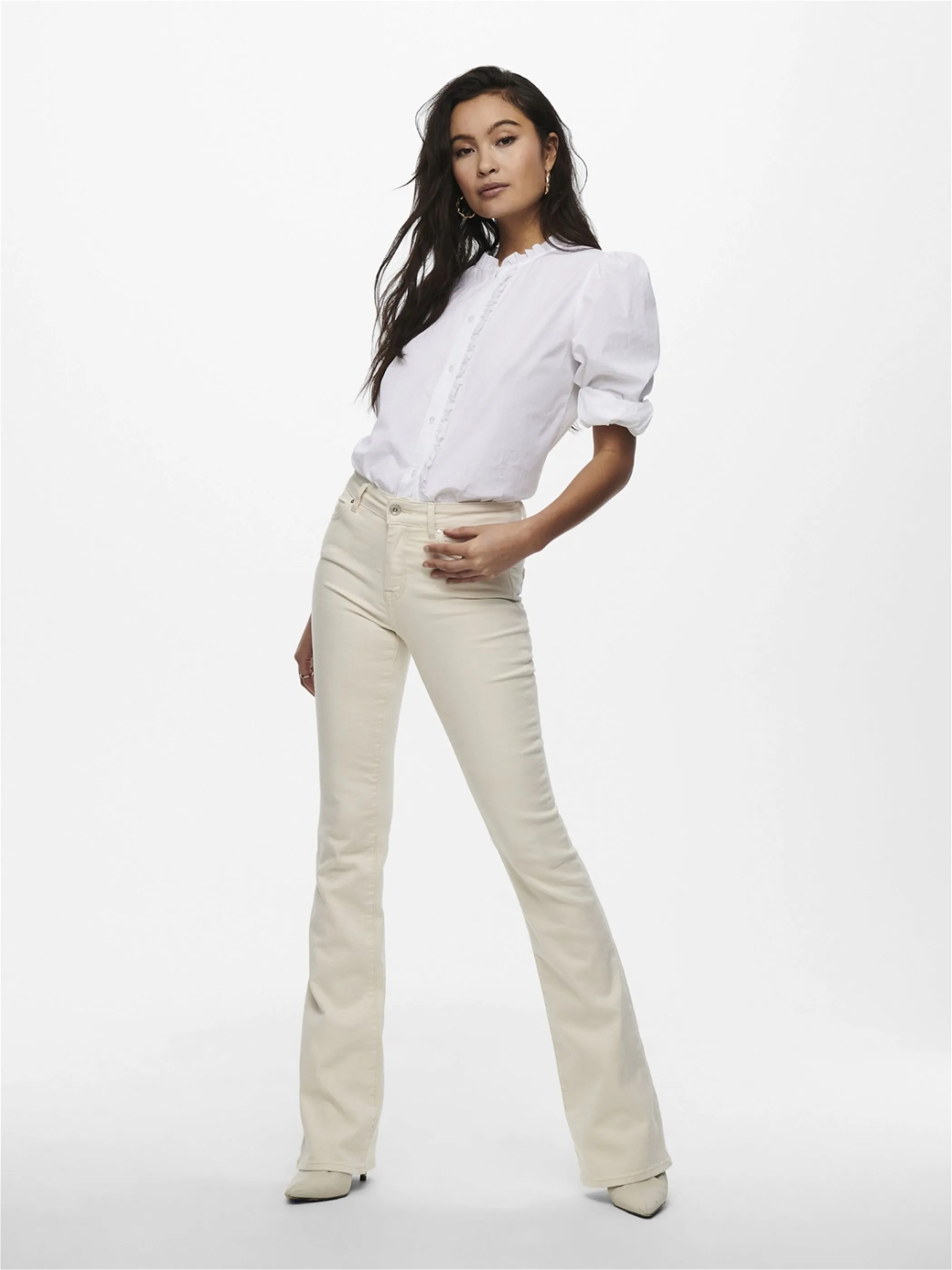 Only 15230778 ONLBLUSH MID FLARED D Weiß 904665 234755 3 Only 15230778 ONLBLUSH MID FLARED D Weiß 904665 234755 3