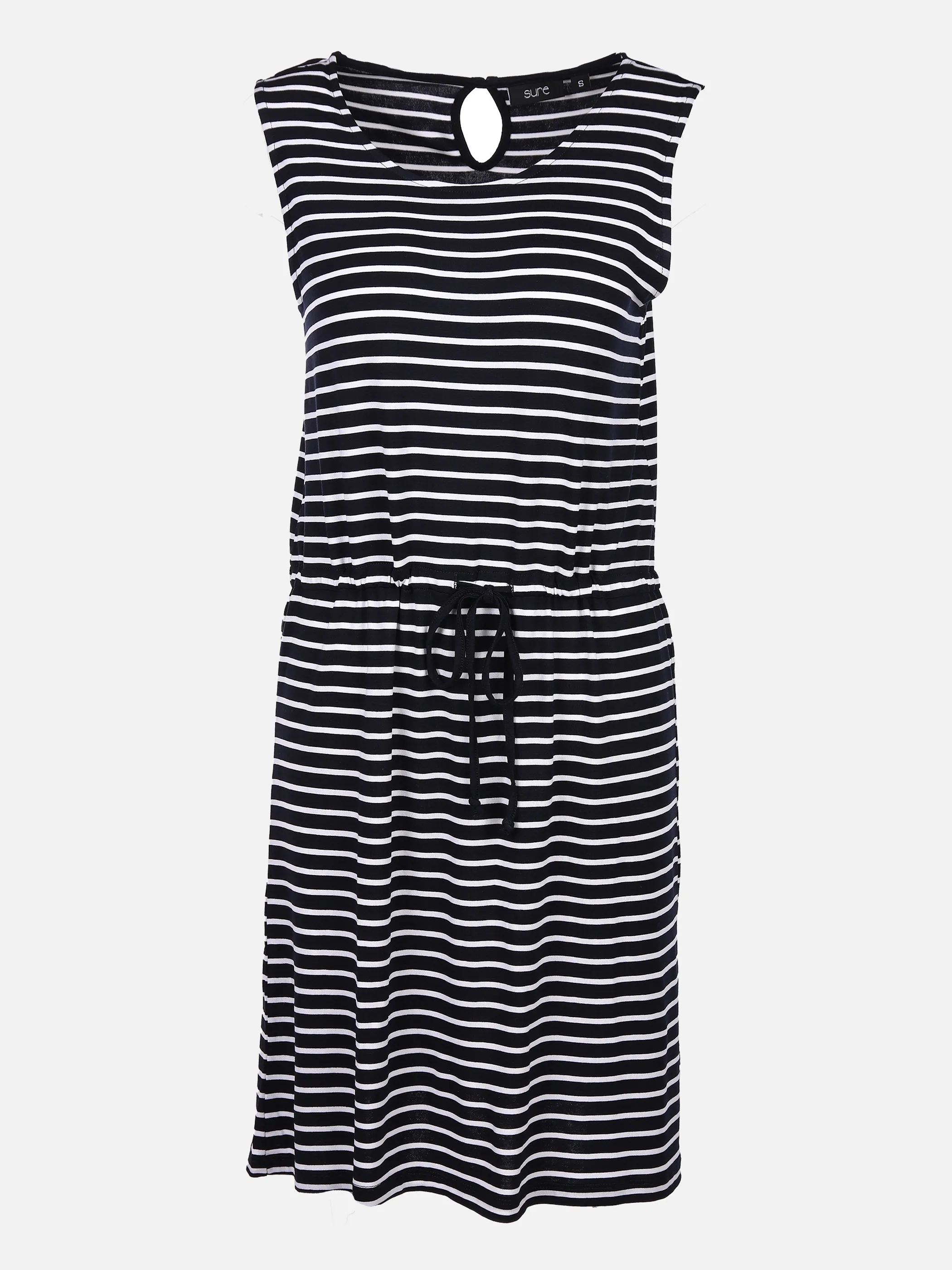 Sure Da-Streifenkleid m. Bindeband Blau 851205 NAVY/WHITE 1