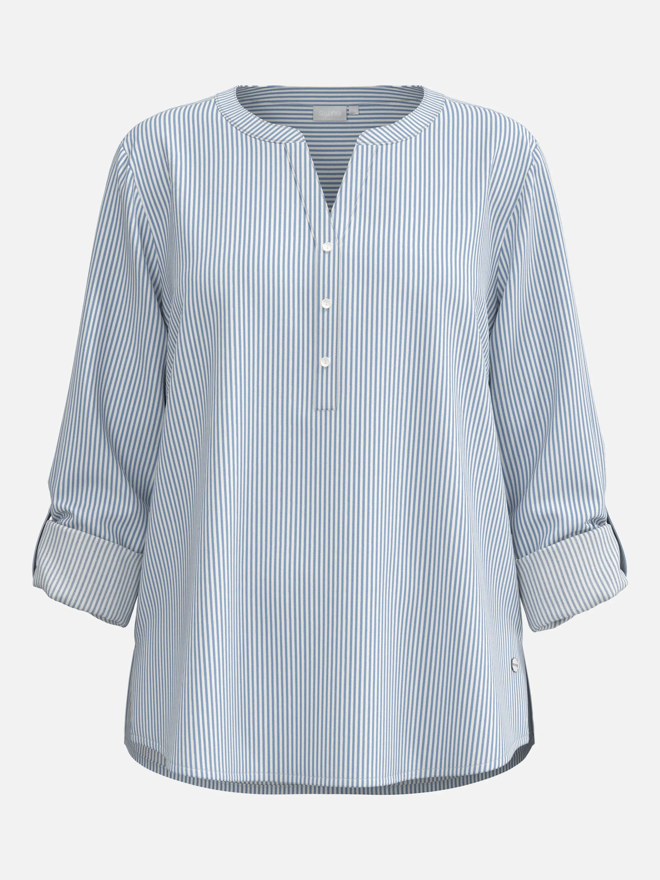 Sure Da-Streifenbluse Weiß 930039 WHITE/BLUE 1