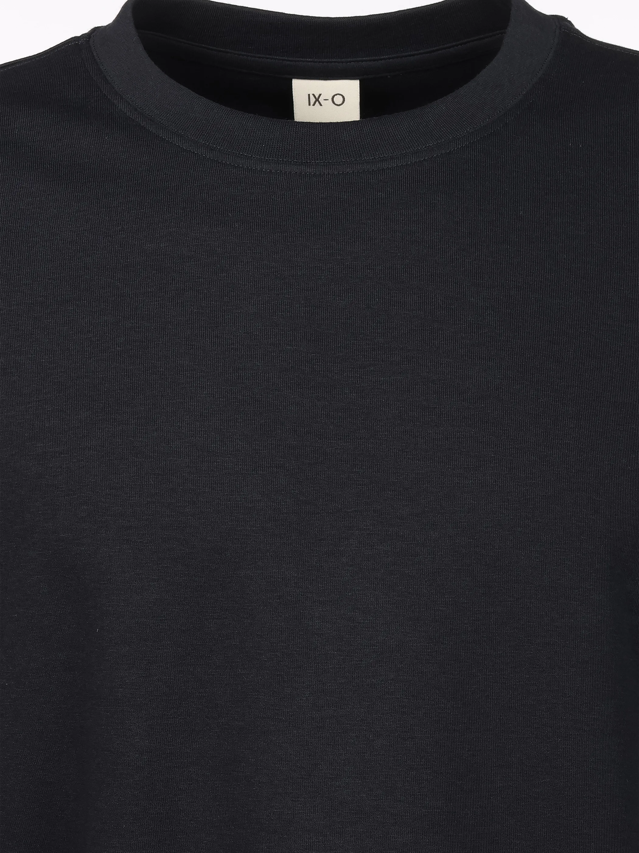 IX-O He.- eng anliegendes T-Shirt mit Rundhalsausschnit Blau 922760 NAVY 3