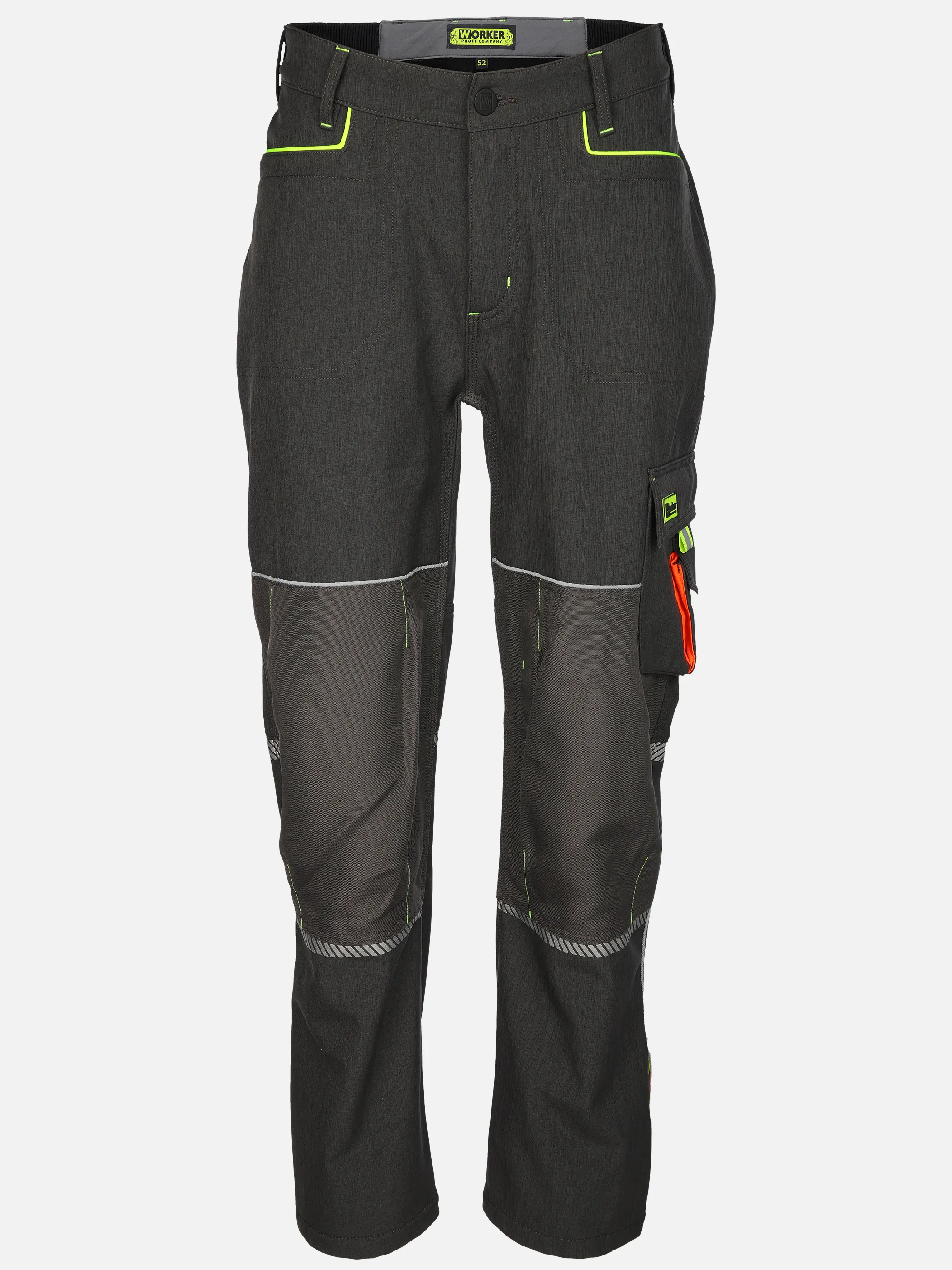 Worker He. Softshell Arbeitshose Grau 897665 GREY MEL 1